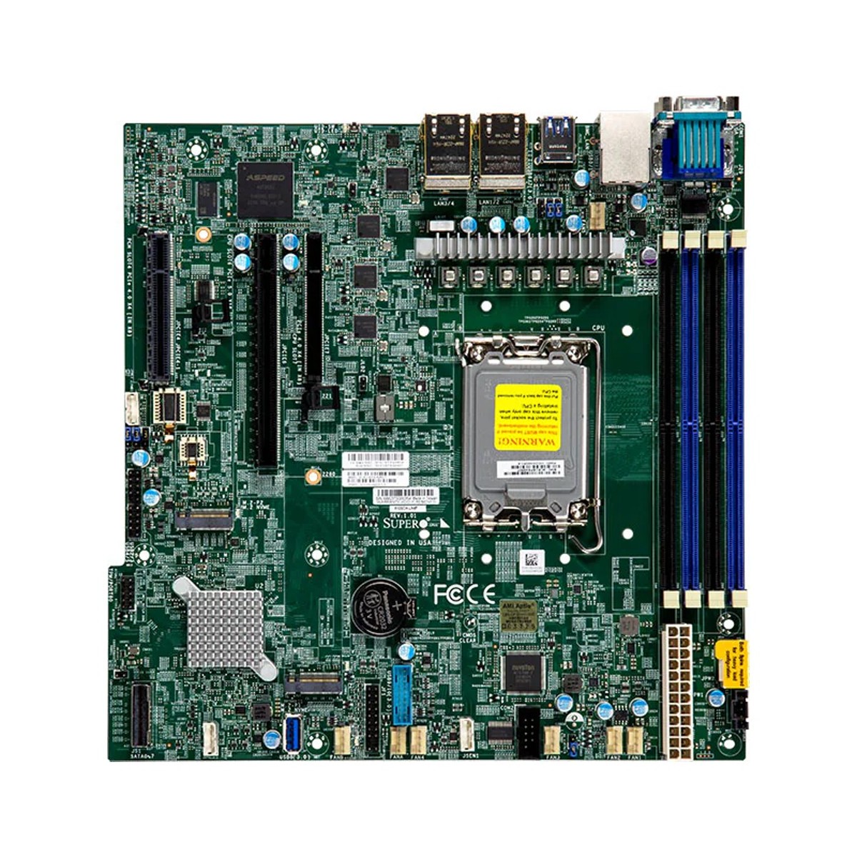 Supermicro Mainboard MBD-X13SCH-LN4F-O micro-ATX Sockel 1700 DDR5-only Single - Motherboard - Intel Sockel 1700 (Core i)