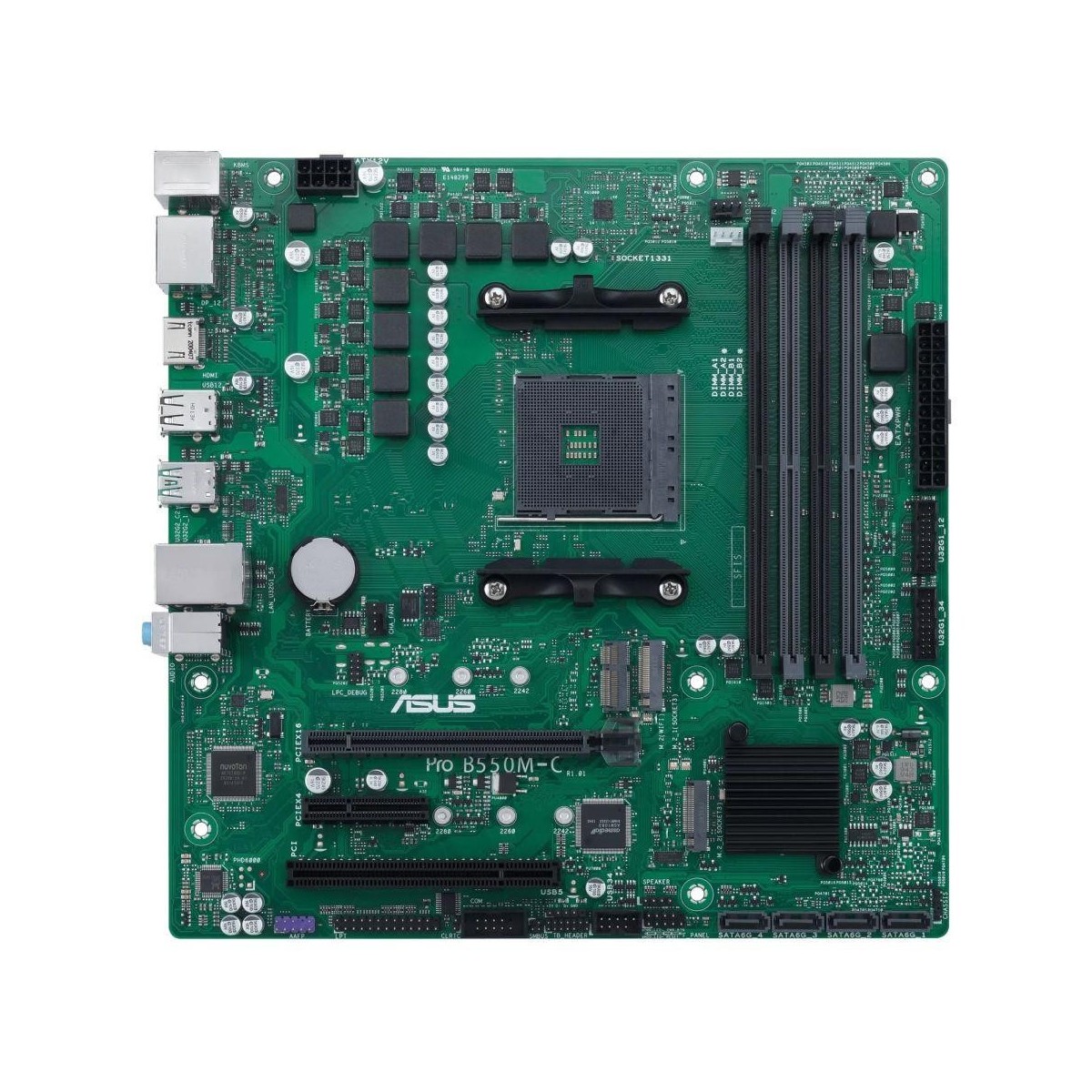 Płyta Asus Pro B550M-C-CSM -AMD B550-DDR4-SATA3-M.2-USB3.1-PCIe4.0-AM4-mATX