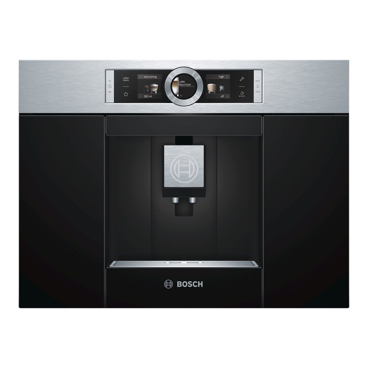 Bosch CTL636ES1 - Espresso machine - 2.4 L - Coffee beans,Ground coffee - Built-in grinder - 1600 W - Black,Stainless steel