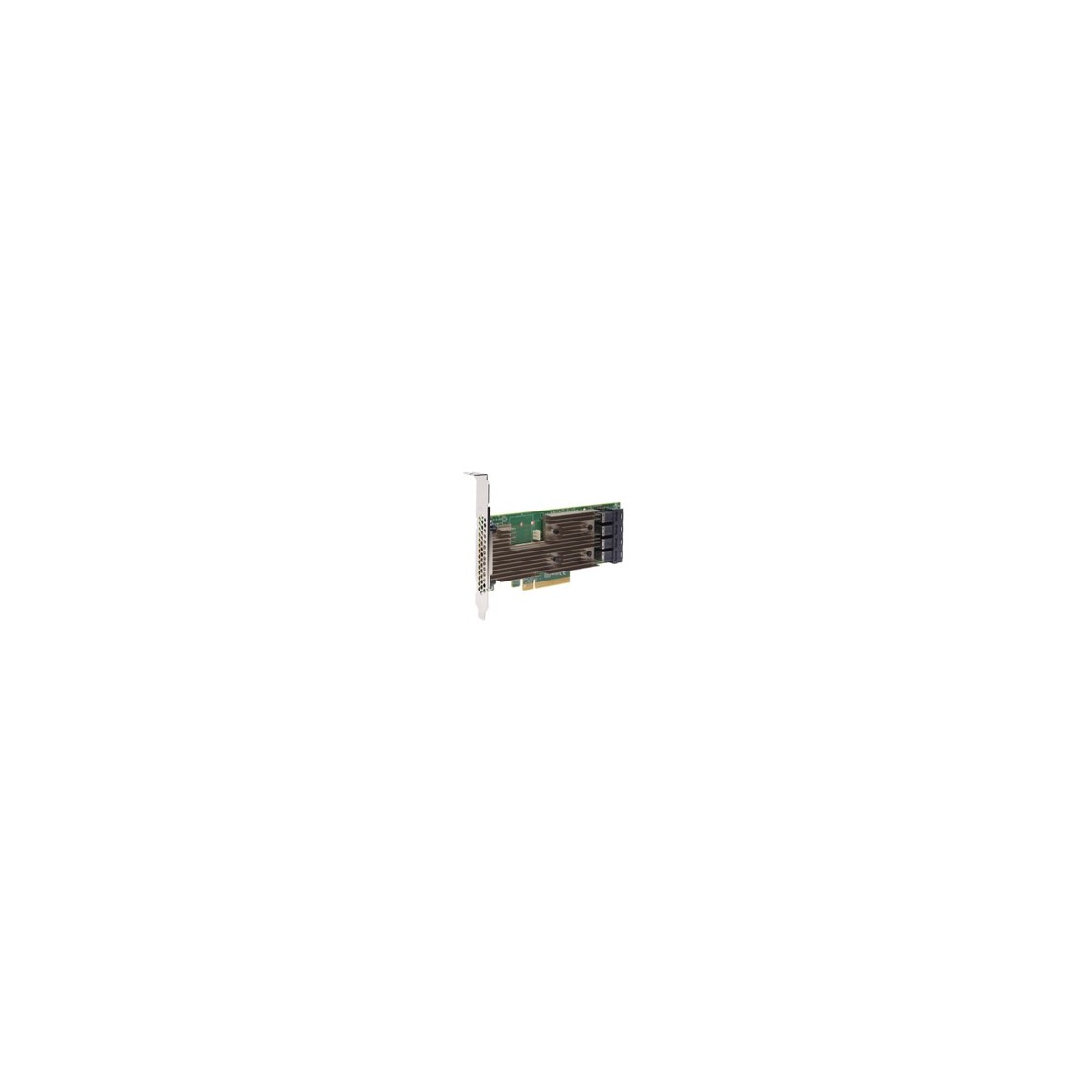BROADCOM 9305-16i - PCIe - PCIe - Mini-SAS - Low-profile - PCIe 3.0 - SATA - Aluminium - Black - Green