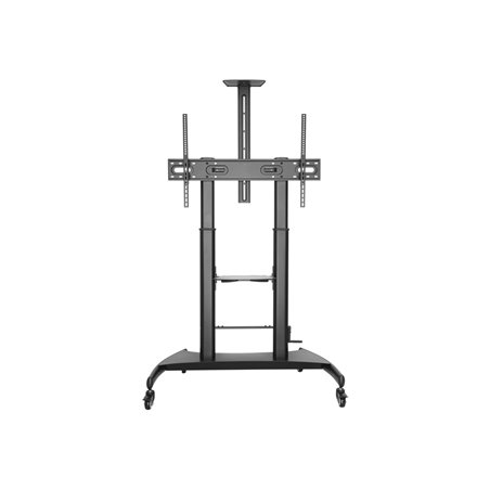 HEIGHT ADJUSTABLE PRO TV CART-UP TO 100IN SIZE DISPLAY