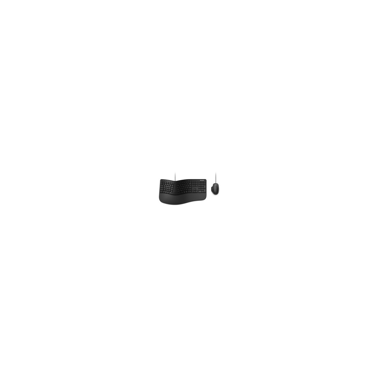 Microsoft Ergonomic Desktop - USB - QWERTZ - Black - Mouse included