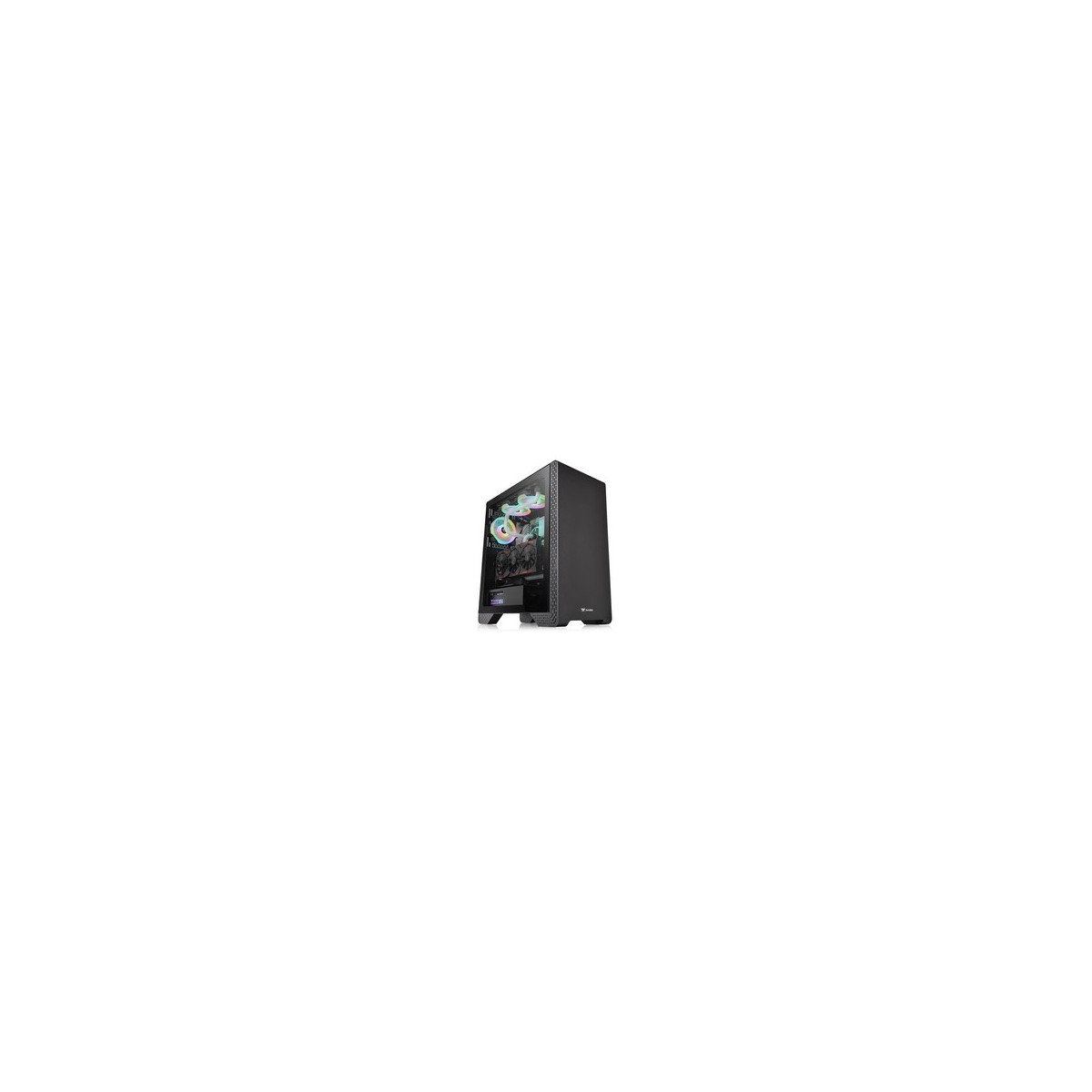 Thermaltake S300 TG - Midi Tower - PC - Black - ATX - micro ATX - Mini-ITX - SPCC - Gaming