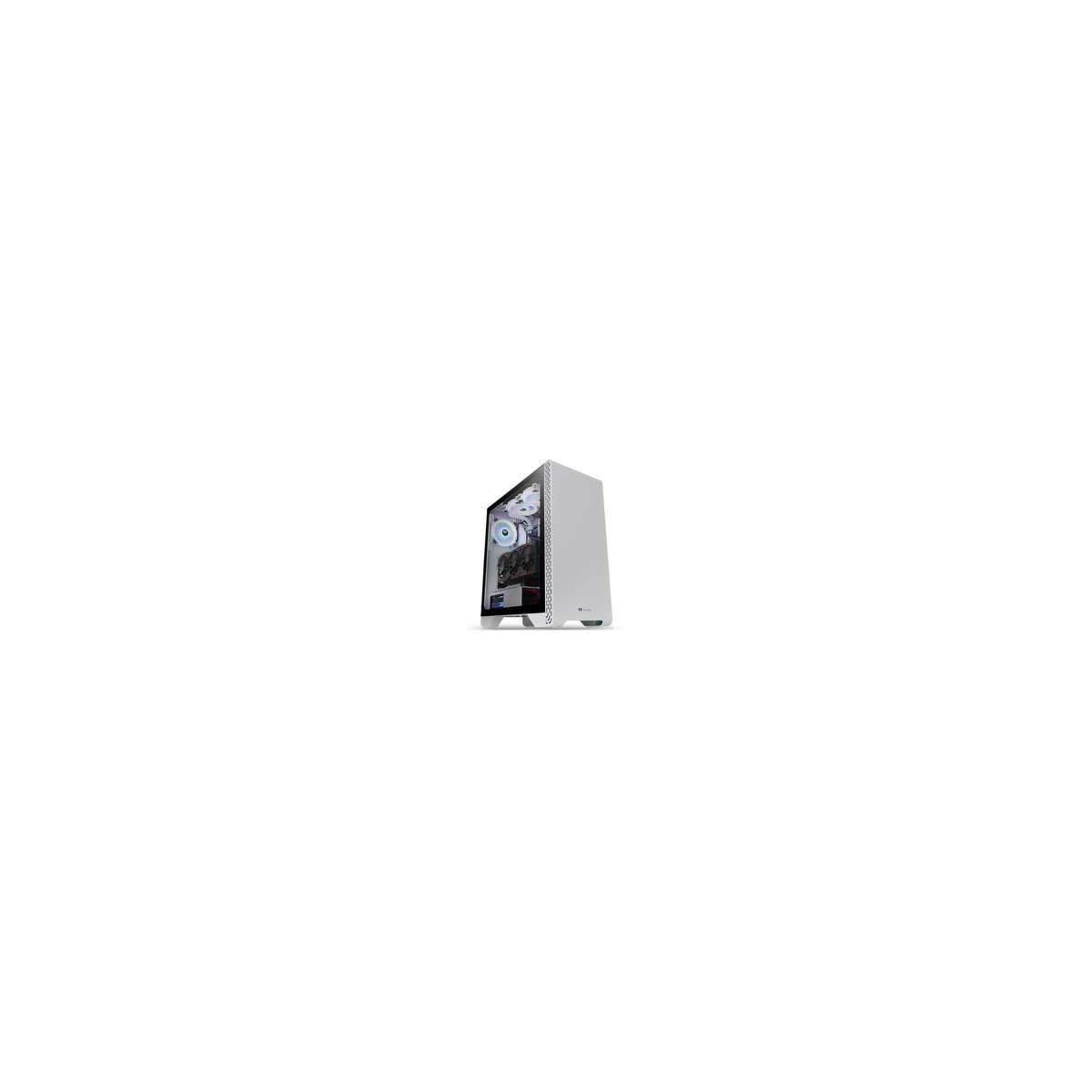 Thermaltake S300 TG Snow - Midi Tower - PC - White - ATX - micro ATX - Mini-ITX - SPCC - Gaming