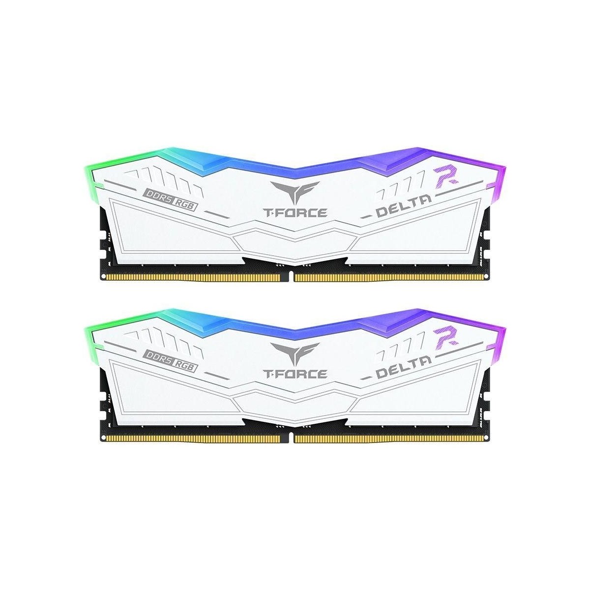 Team Group DIMM 48 GB DDR5-6400 2x 24 Dual-Kit weiss FF4D548G6400HC32ADC01 DELTA RGB