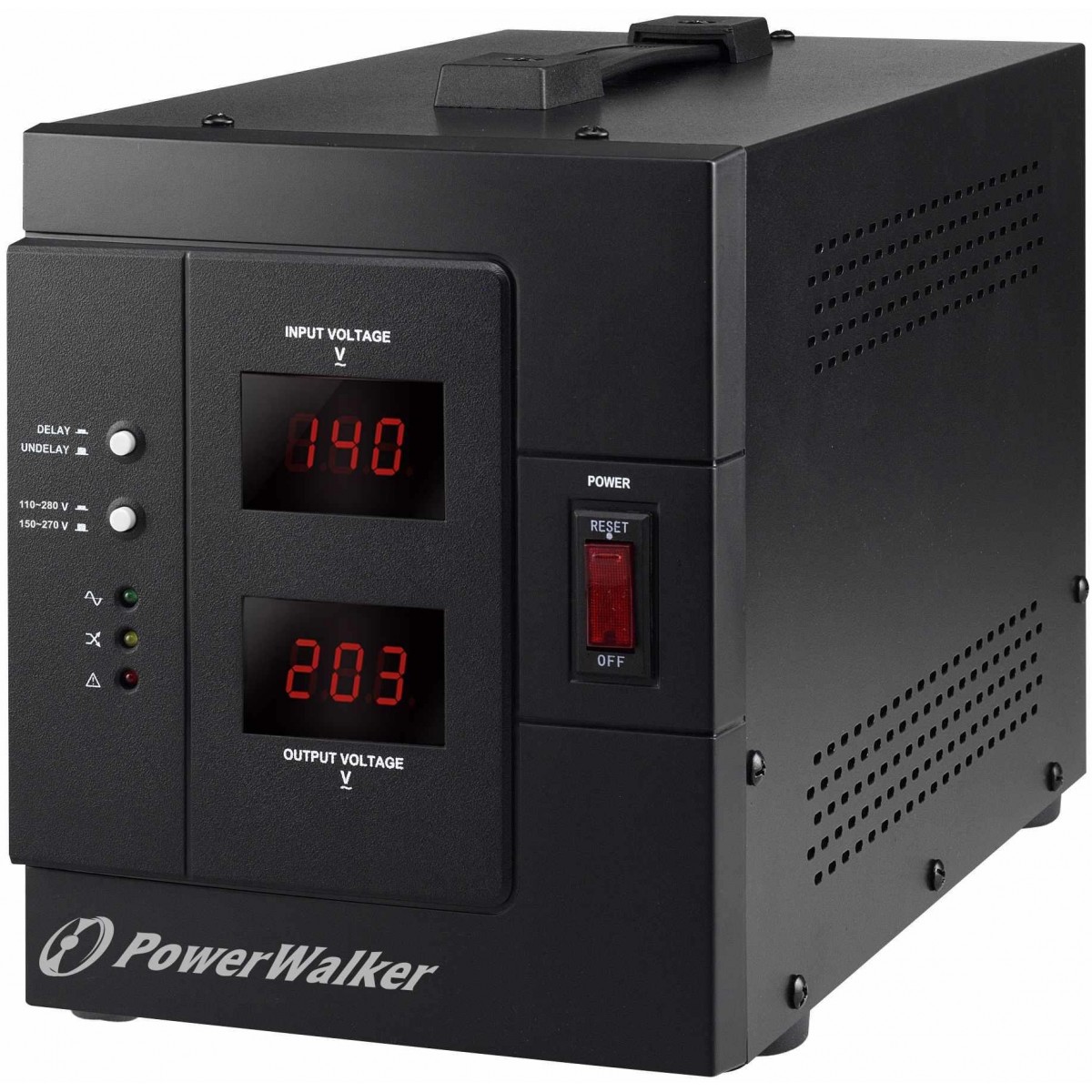 PowerWalker POWERWALK AVR 3000 SIV FR Power Walker Stabilizator napicia AVR 3000 VA, 2x 230V PL, Terminal In-Ou