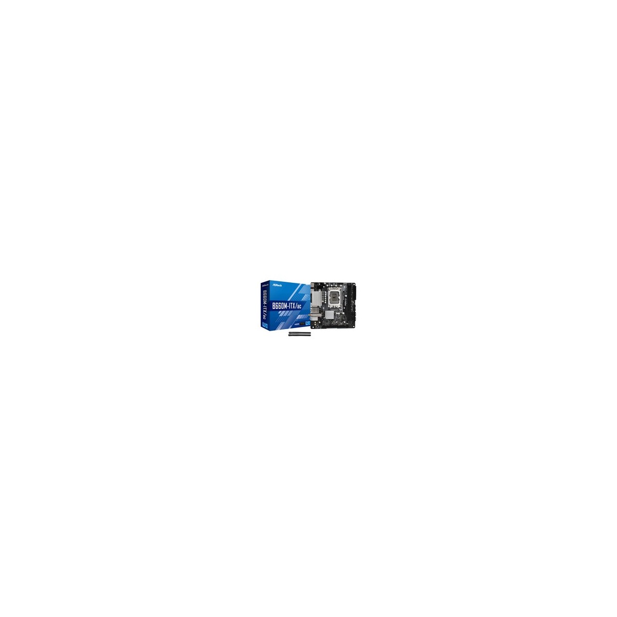 ASRock B660M-ITX-ac - Intel - LGA 1700 - Intel® Celeron® - Intel® Core™ i3 - Intel® Core™ i5 - Intel® Core™ i7 - Intel® Core™ i9