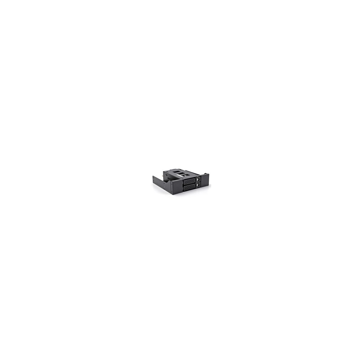 Delock 47011 - 2x 2.5 - Storage drive tray - Micro SAS - SATA - U.2 - Black - Metal