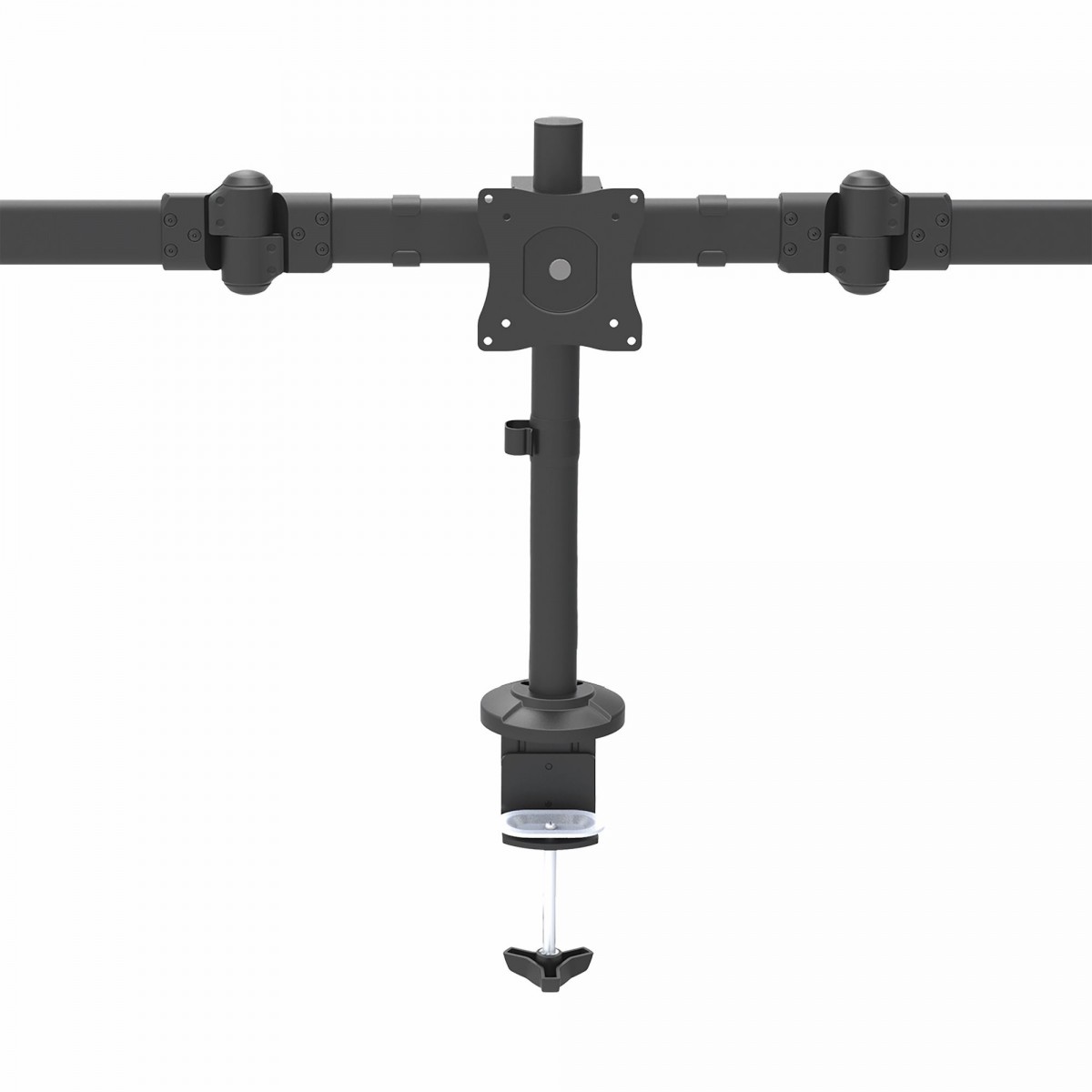 StarTech.com Desk Mount Triple Monitor Arm - Ergonomic VESA 3 Monitor Mount up to 27" - Articulating  Height Adjustable Pole Mou