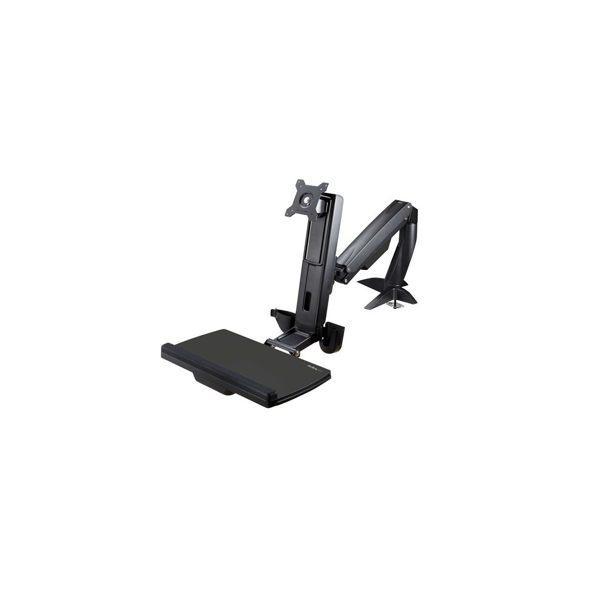 StarTech.com Sit Stand Monitor Arm - Desk Mount Adjustable Sit-Stand Workstation Arm for Single 34" VESA Mount Display - Ergonom