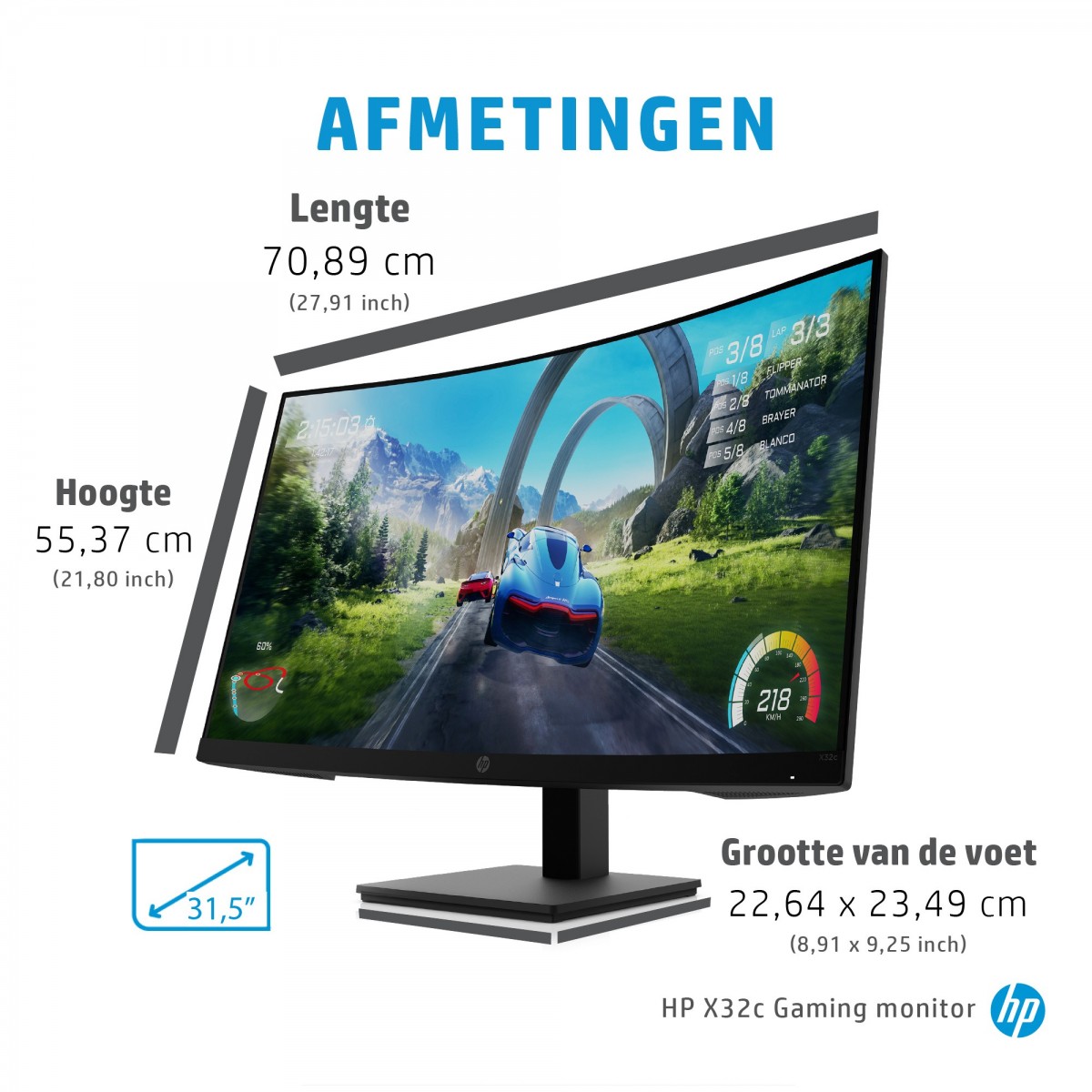 HP X32c Gaming Monitor - X-Series