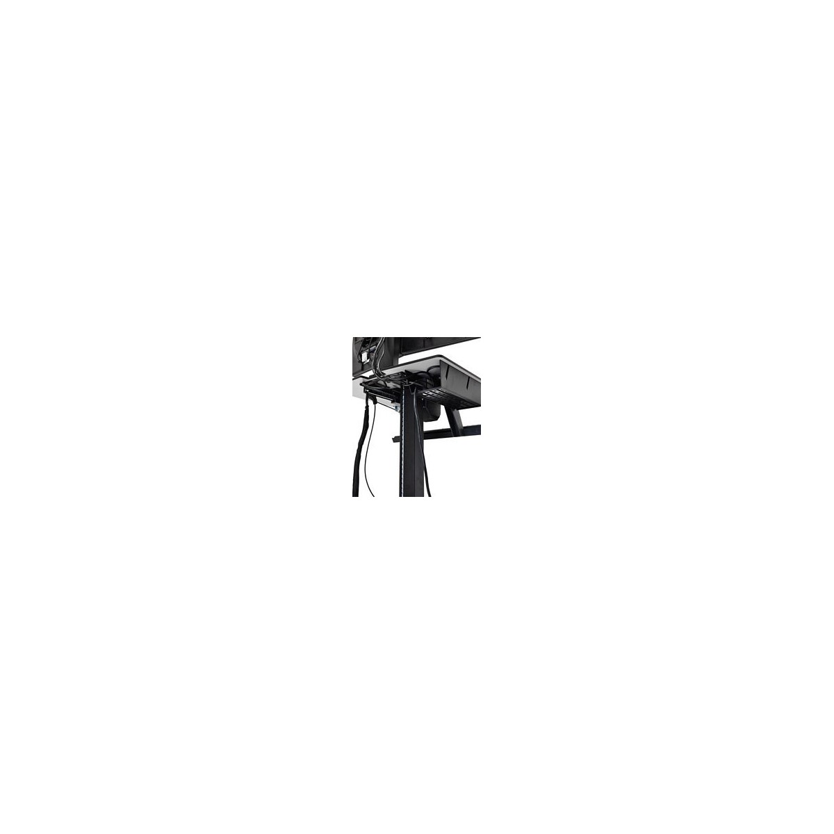 Ergotron WorkFit-C - Dual Sit-Stand - Multimedia cart - Black - Gray - Flat panel - 12.7 kg - 55.9 cm (22") - 75 x 75,100 x 100 