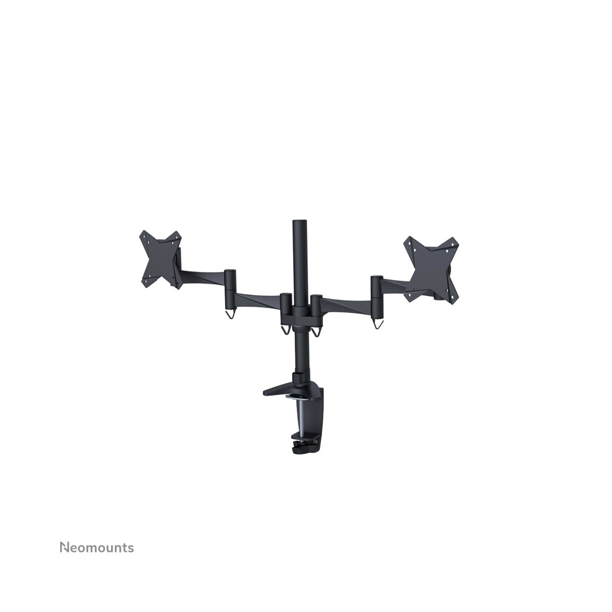 Neomounts by Newstar monitor desk mount - Clamp/Bolt-through - 8 kg - 25.4 cm (10) - 68.6 cm (27) - 100 x 100 mm - Black