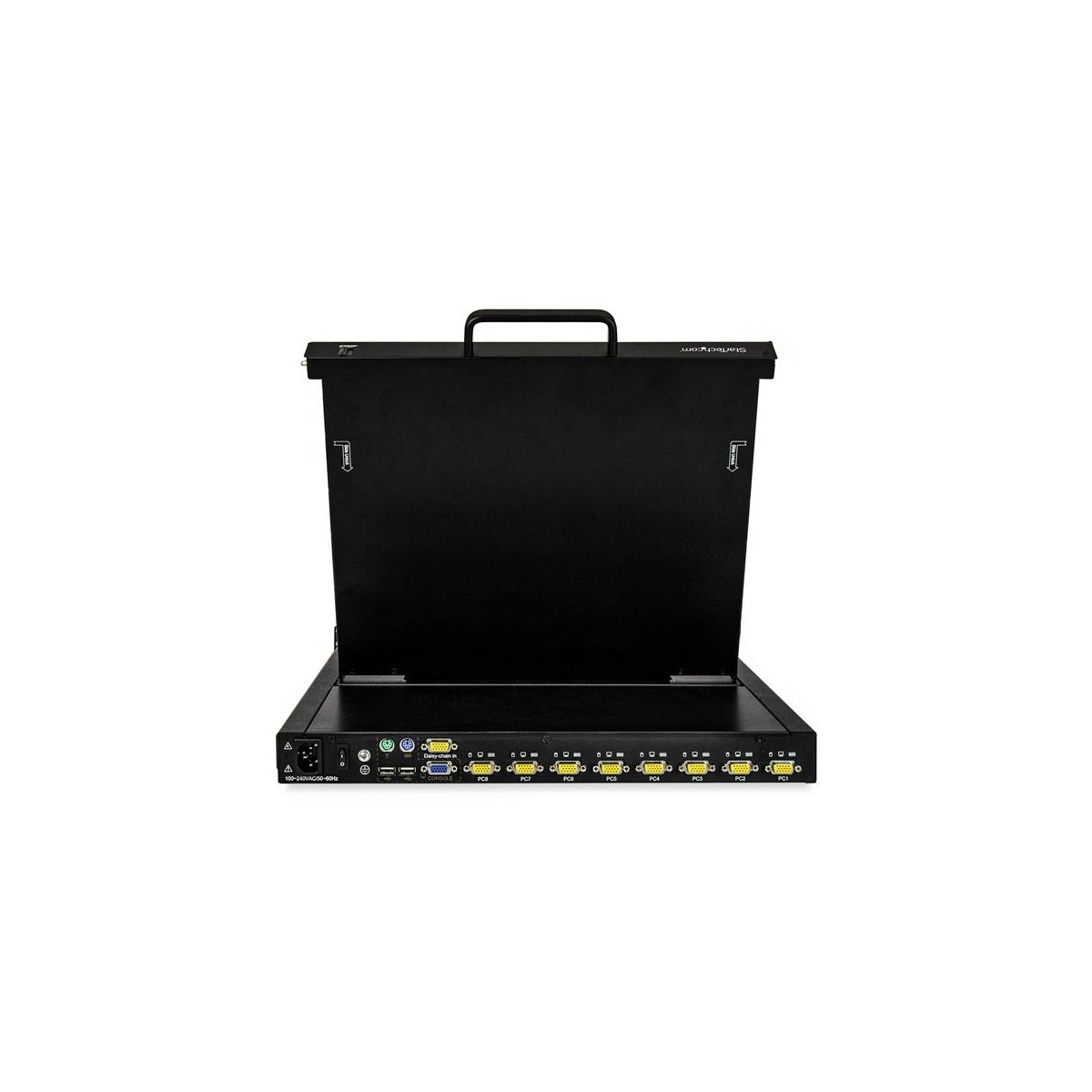 StarTech.com 8 Port Rackmount KVM Console w/ 6ft Cables - Integrated KVM Switch w/ 17" LCD Monitor - Fully Featured 1U LCD KVM D