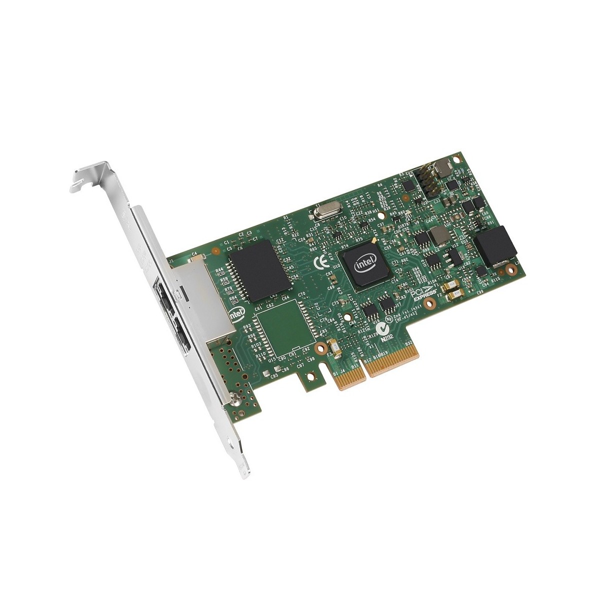 Intel I350F4BLK - Internal - Wired - PCI Express - Ethernet - 1000 Mbit/s - Green