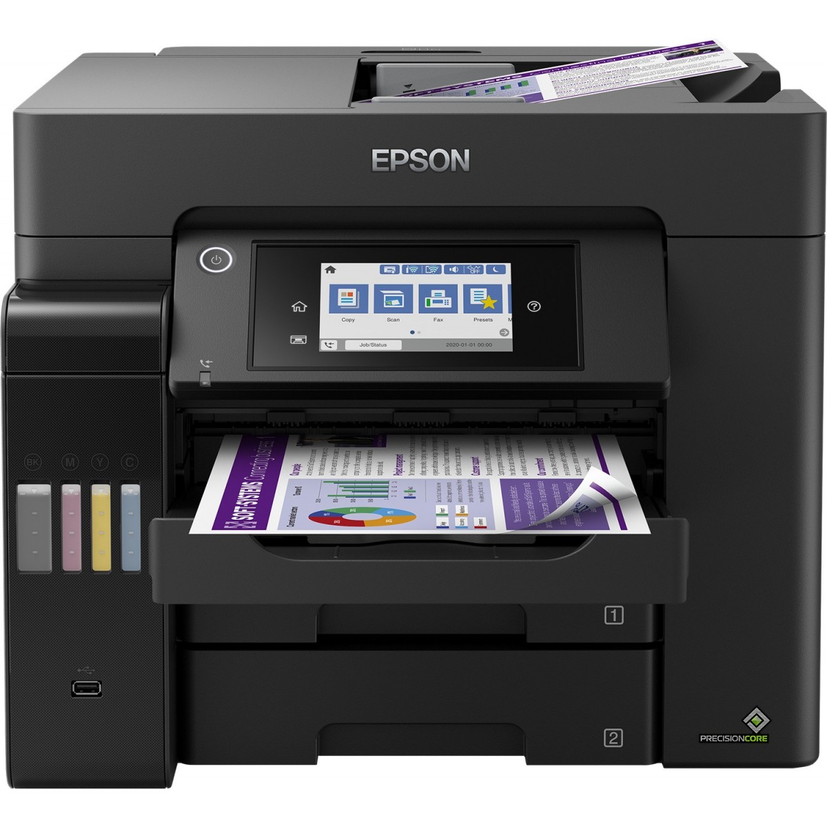 Epson L6570 - Laser - Colour printing - Colour scanning - Colour faxing - Direct printing - Black