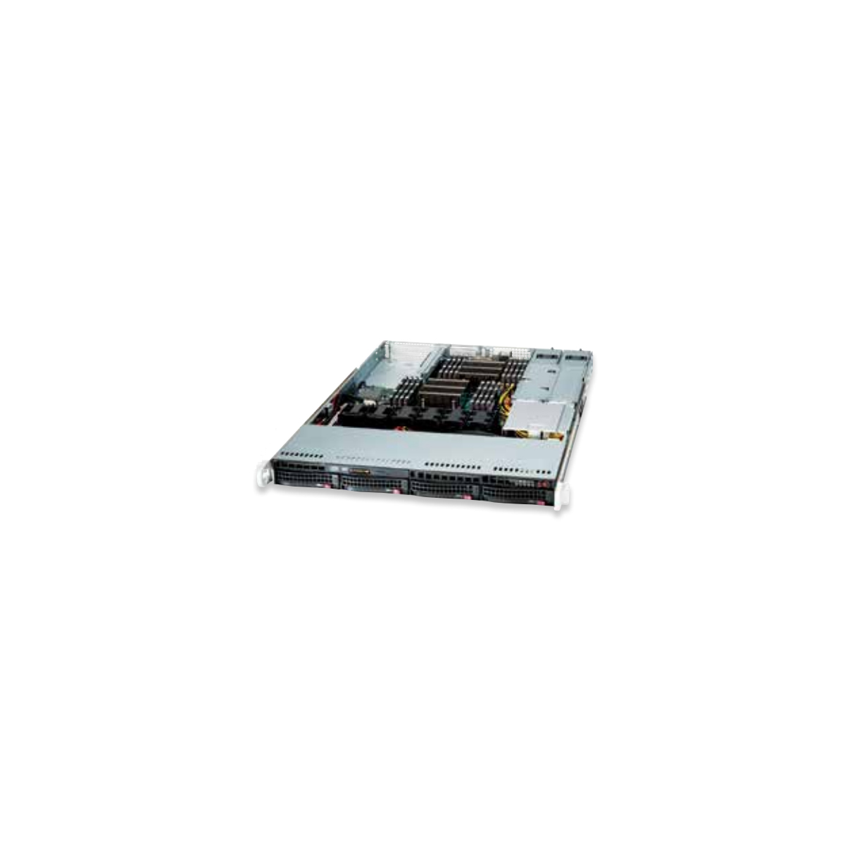Supermicro SuperServer SYS-6018R-WTR 1U, 2xLGA 2011, TDP up to 145W, Intel C612, 16xDDR4, 4x3.5' Hot-swap, SATA3 (6Gbps) RAID 0,