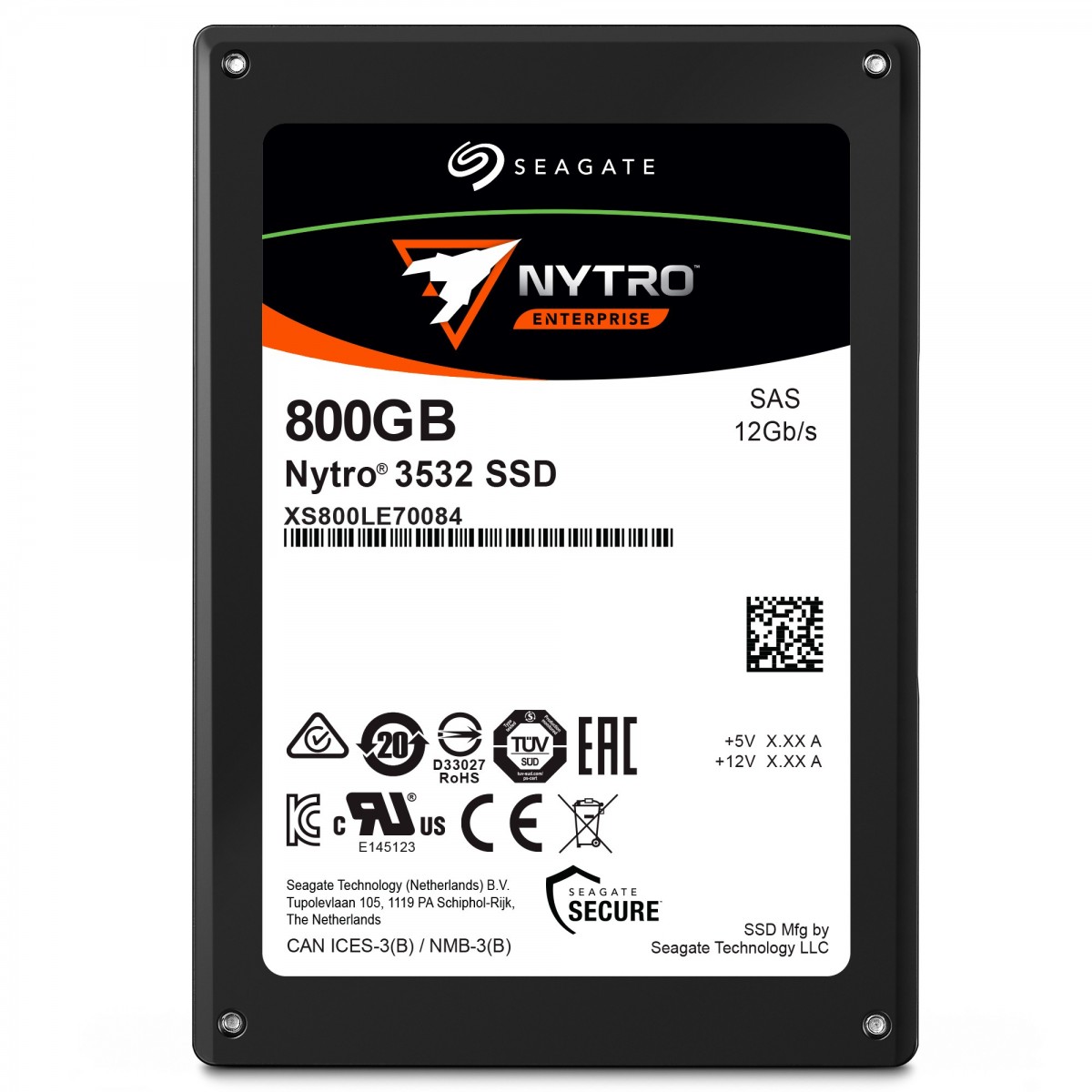 Seagate Enterprise Nytro 3532 - 800 GB - 2.5" - 2150 MB/s - 12 Gbit/s