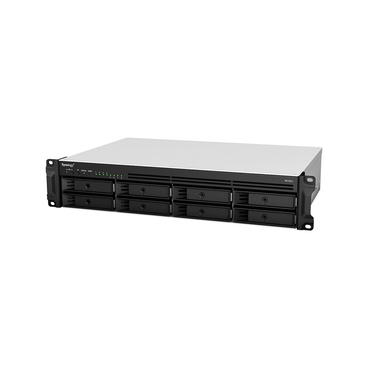 Synology RackStation RS1221+ - NAS - Rack (2U) - Ryzen Embedded - V1500B - Black