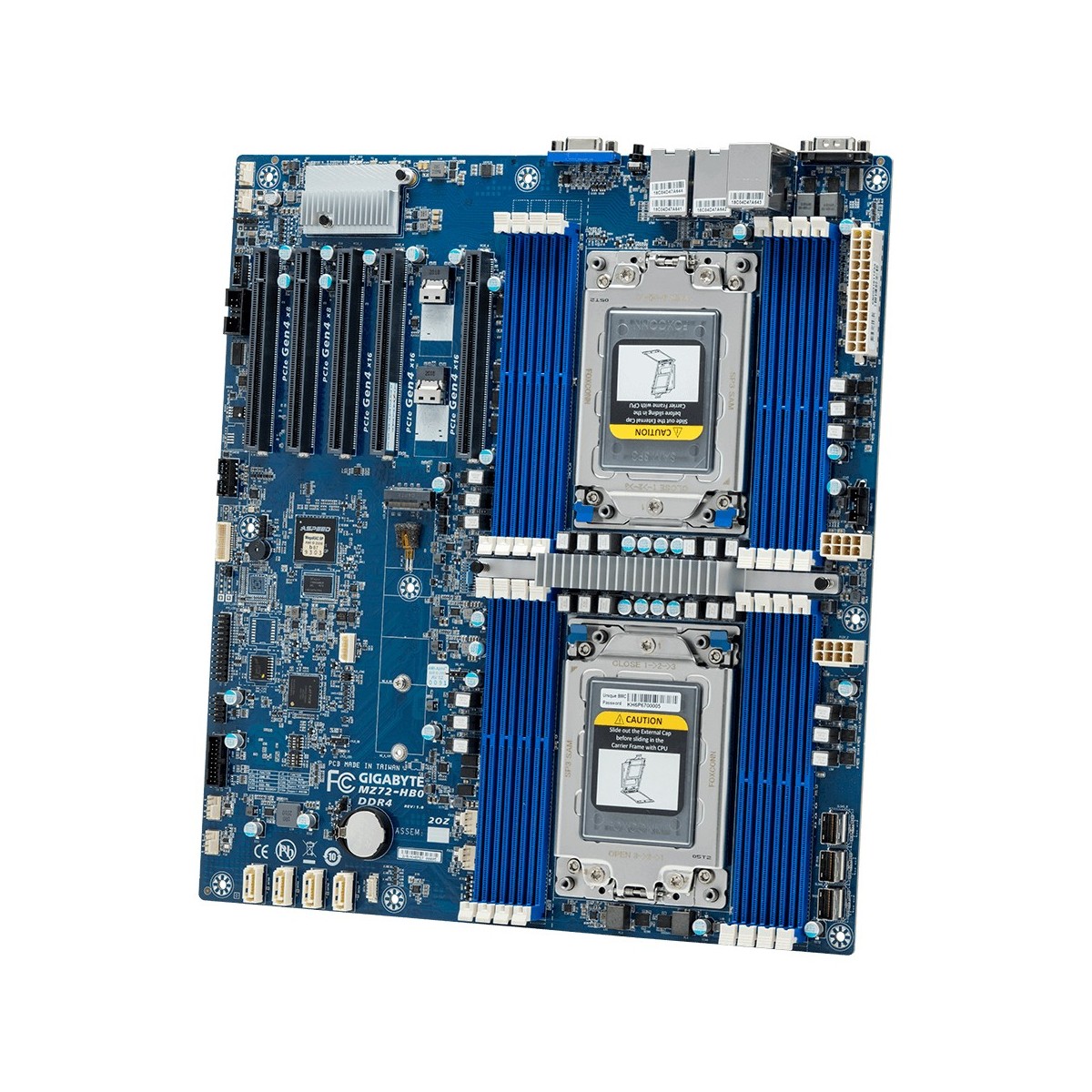 Gigabyte MZ72-HB0 - AMD - Socket SP3 - AMD EPYC - DDR4-SDRAM - 128 GB - Octa-channel