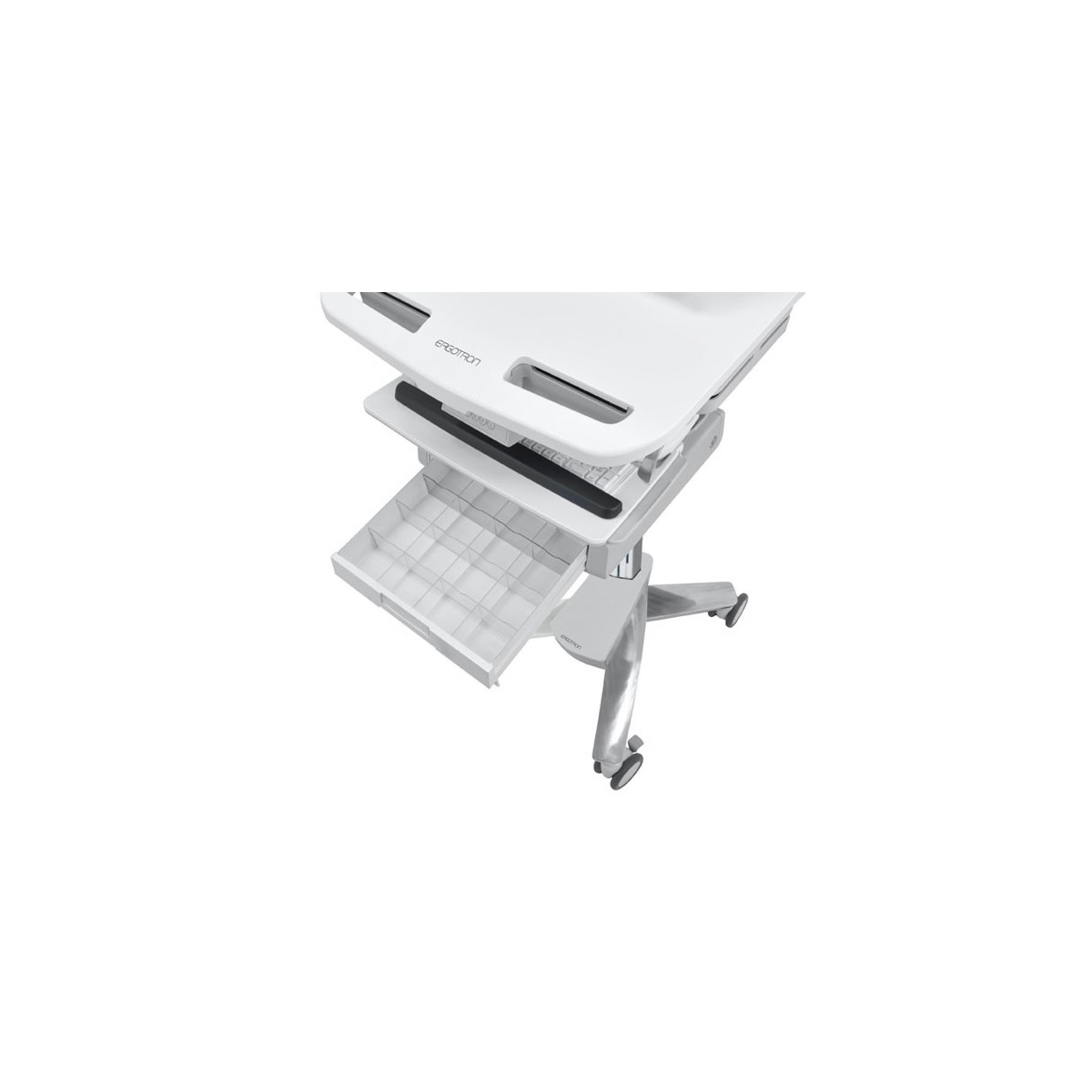 Ergotron StyleView - Multimedia cart - Aluminium - Grey - White - Aluminium - Plastic - Zinc steel - Flat panel - 15 kg - 61 cm 