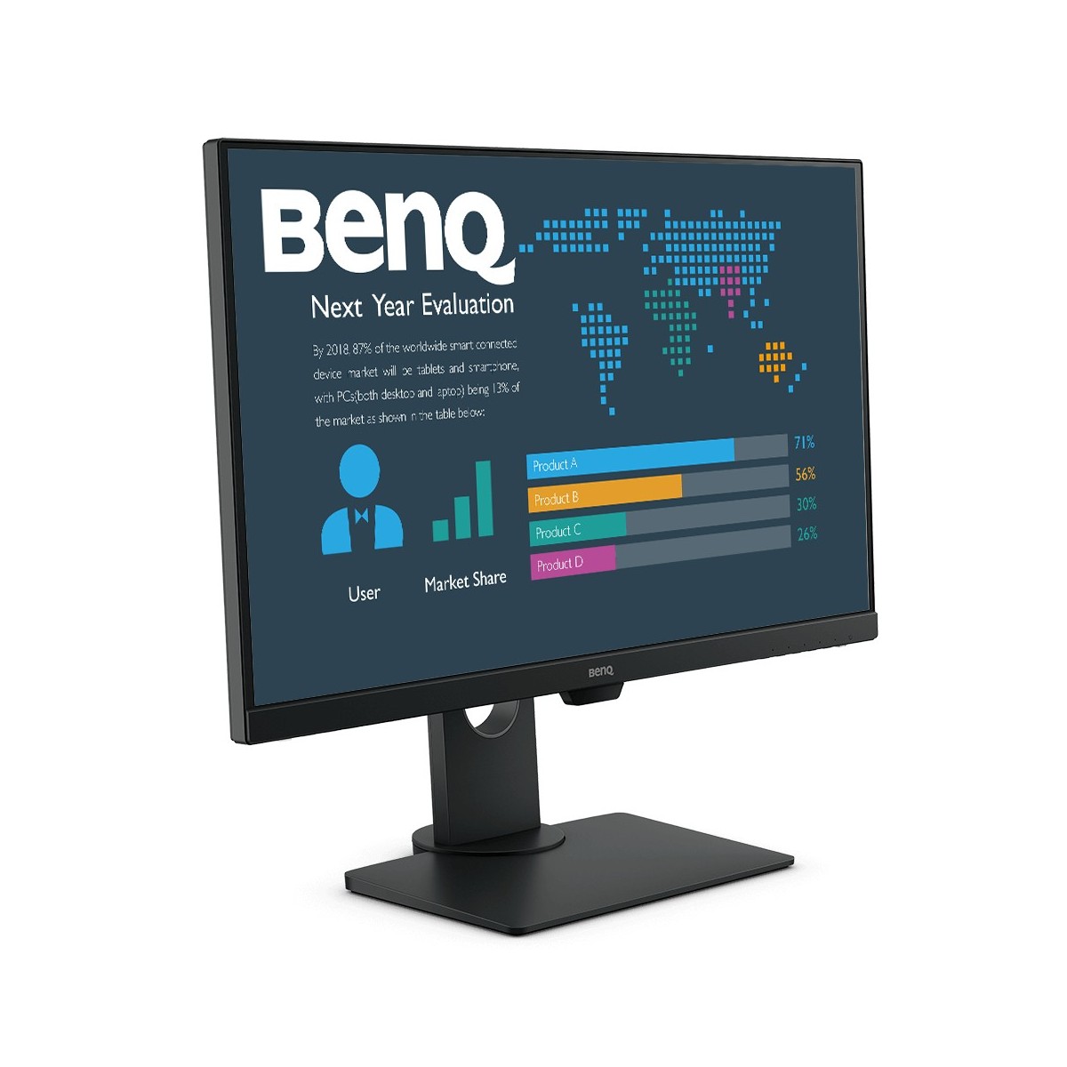 BenQ BL2780T - 68.6 cm (27) - 1920 x 1080 pixels - Full HD - LED - 5 ms - Black