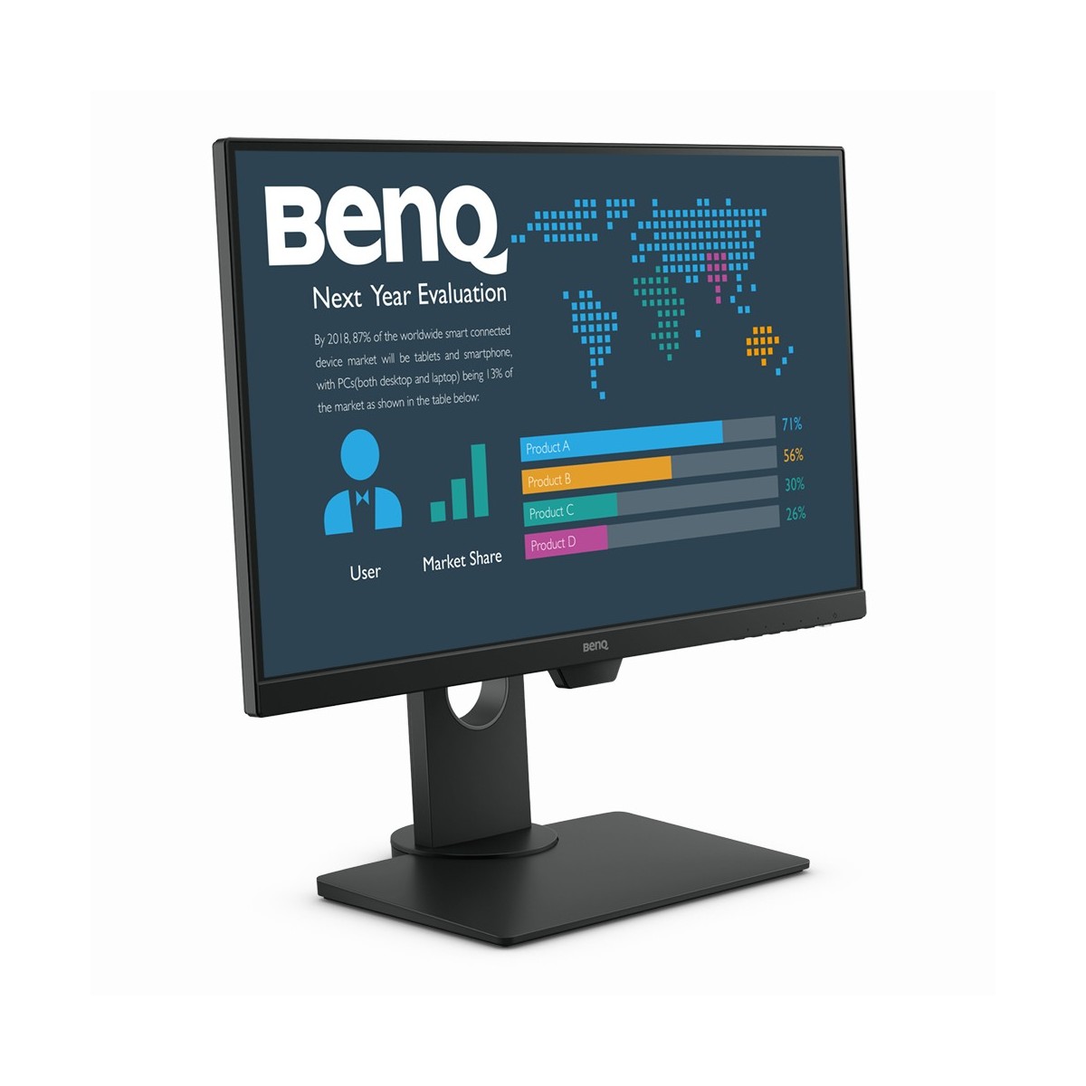 BenQ BL2480T - 60.5 cm (23.8) - 1920 x 1080 pixels - Full HD - LED - 5 ms - Black