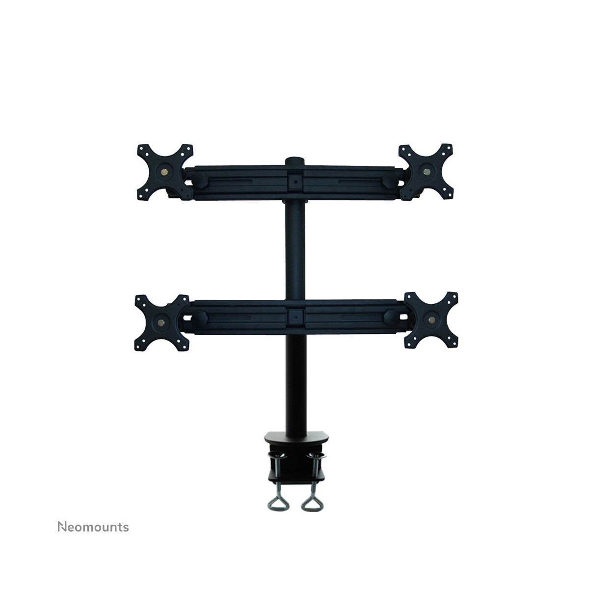 Neomounts by Newstar monitor desk mount - Clamp - 8 kg - 48.3 cm (19) - 76.2 cm (30) - 100 x 100 mm - Black