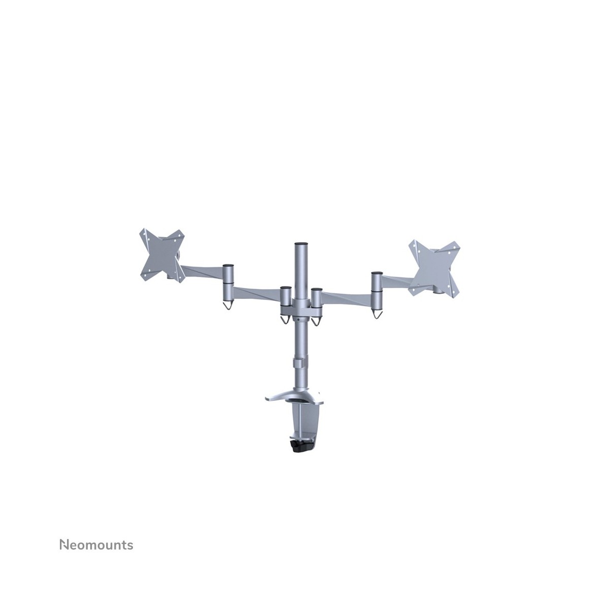 Neomounts by Newstar monitor desk mount - Clamp/Bolt-through - 9 kg - 25.4 cm (10) - 68.6 cm (27) - 100 x 100 mm - Silver
