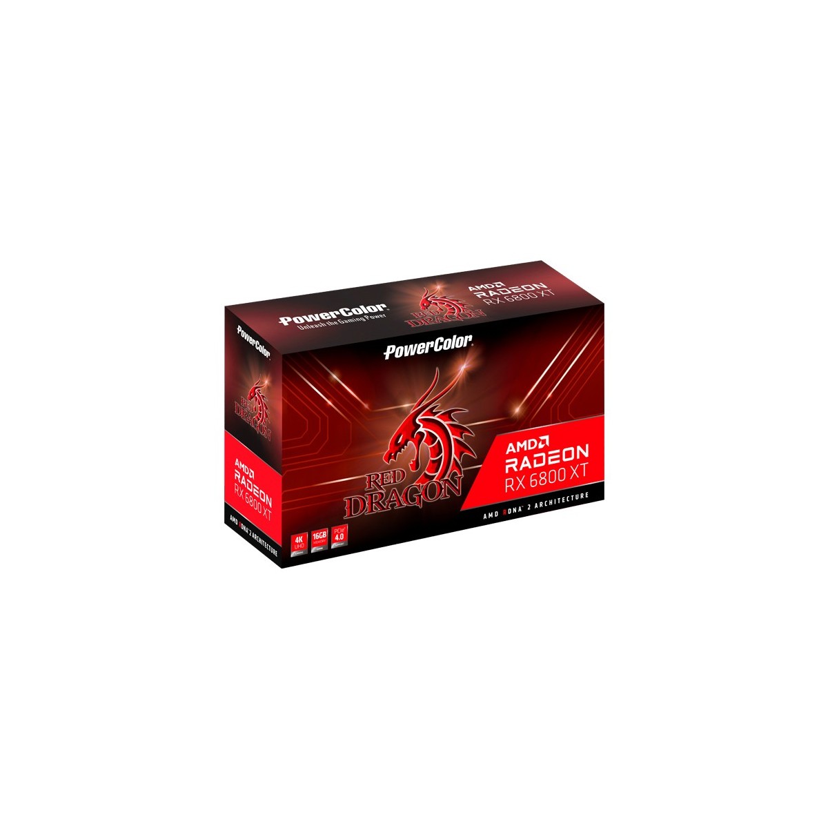 PowerColor TUL Video Card AMD Radeon 6800XT Red Dragon 16GB, 256bit GDDR6 2310Mhz, PCI-E 4, 3x DP, HDMI, Triple Fan, 3 slot