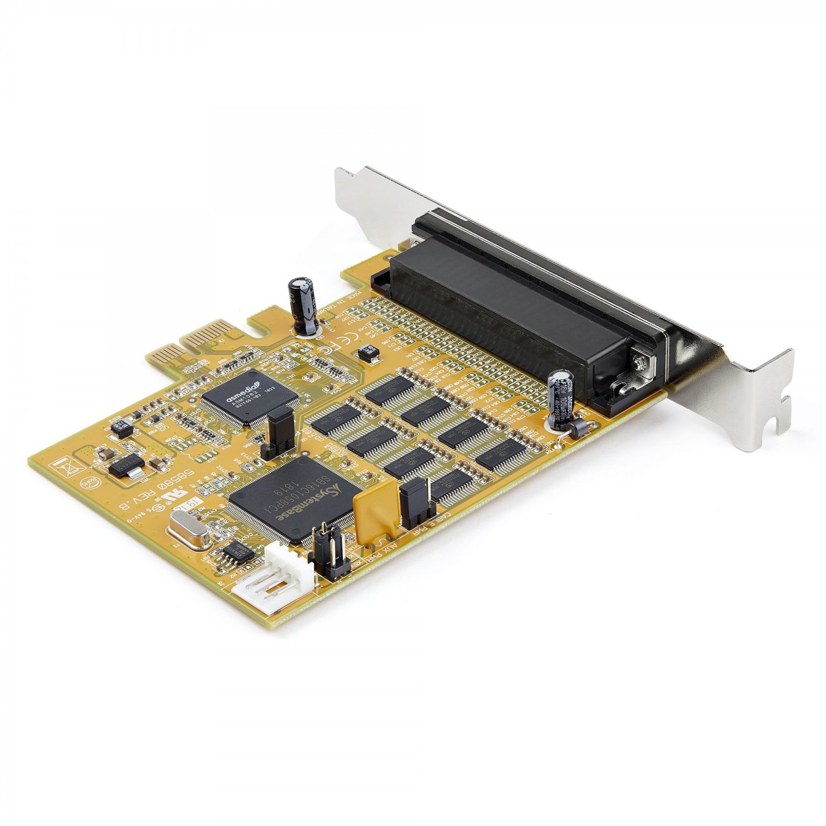 StarTech.com 8-Port PCI Express RS232 Serial Adapter Card - PCIe RS232 Serial Card - 16C1050 UART - Multiport Serial DB9 Control