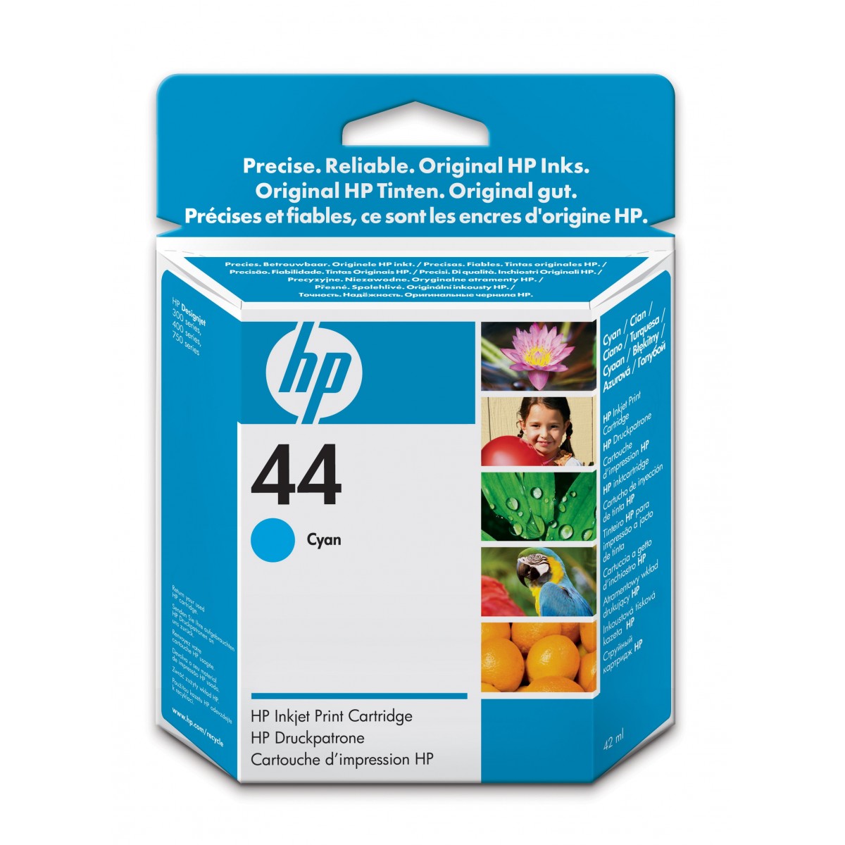 HP 44 - Original - Cyan - HP Designjet 350 - 450 - 455 - 488 - 750 - 755 - 1 pc(s) - Inkjet printing - 150 g