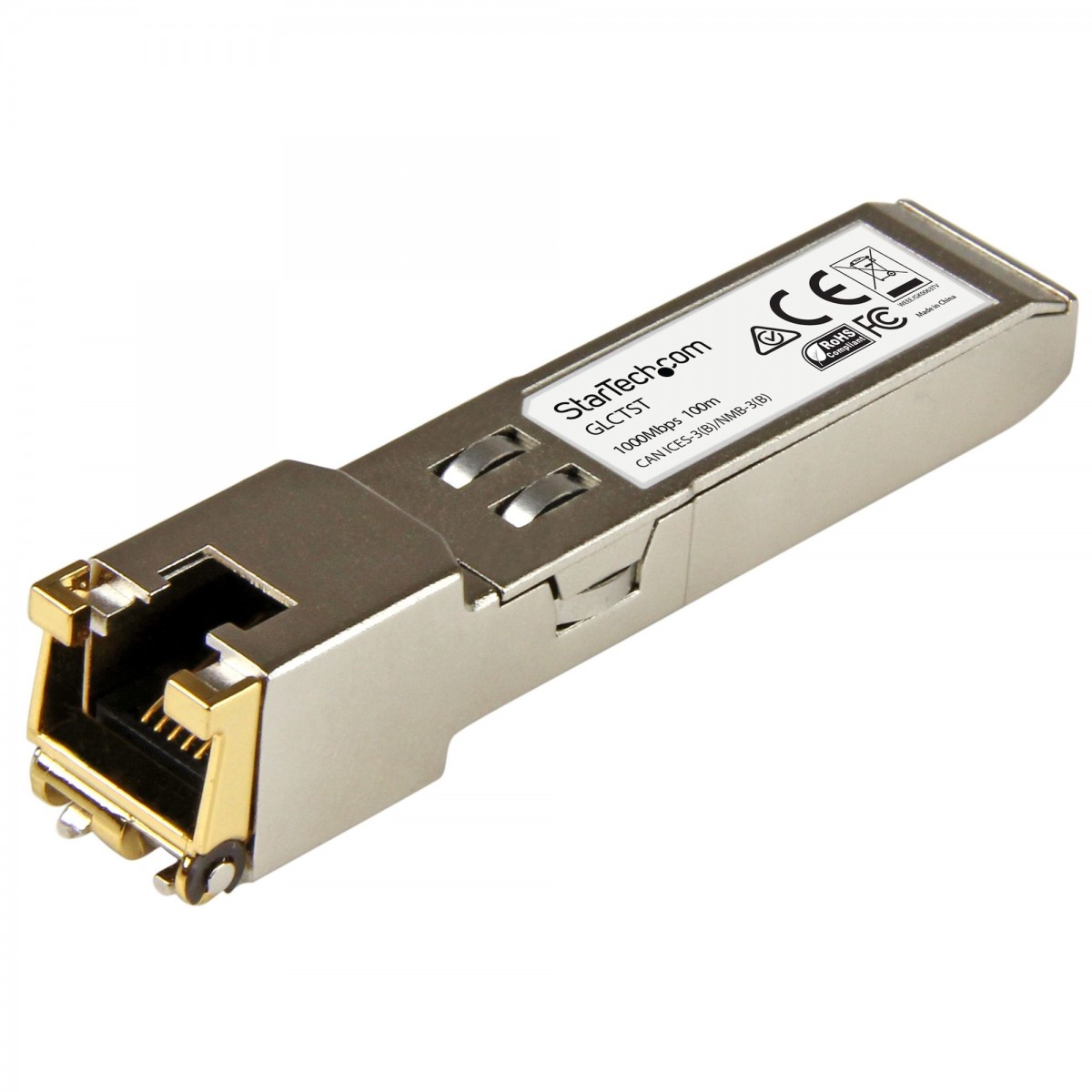 StarTech.com Cisco GLC-T Compatible SFP Transceiver Module - 1000BASE-T - 10 Pack - Copper - 1000 Mbit/s - SFP - 100 m - Gigabit