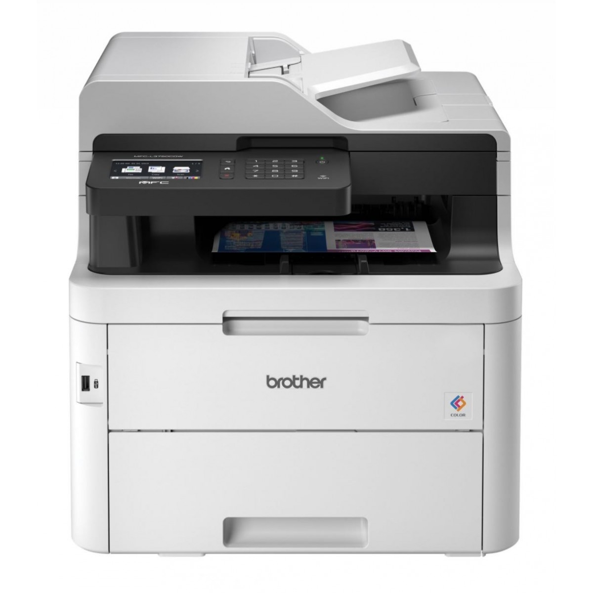 Brother MFC-L3750CDW - LED - Colour printing - 2400 x 600 DPI - Colour copying - A4 - Black - White