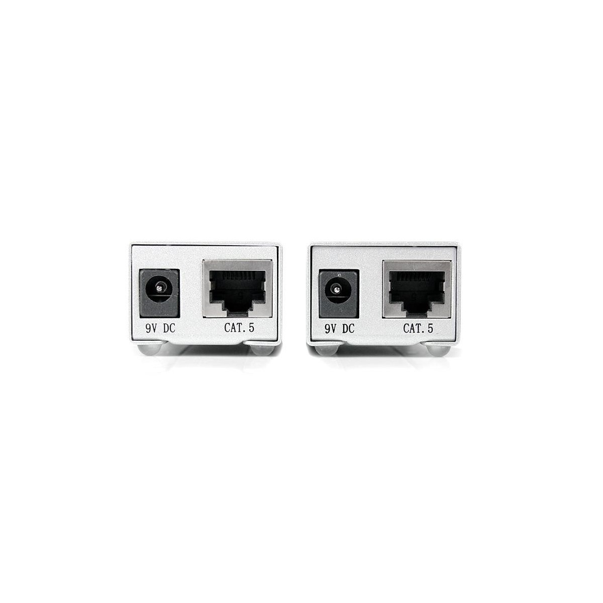 StarTech.com Serial DB9 RS232 Extender over Cat 5 - Up to 3300 ft (1000 meters) - VGA - Serial - RS-232 - Silver - DC - 0 - 70 °