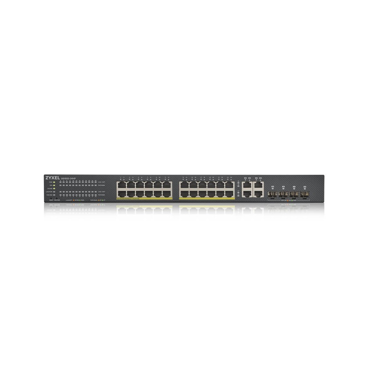 ZyXEL GS1920-24HPV2 - Managed - Gigabit Ethernet (10/100/1000) - Power over Ethernet (PoE) - Rack mounting