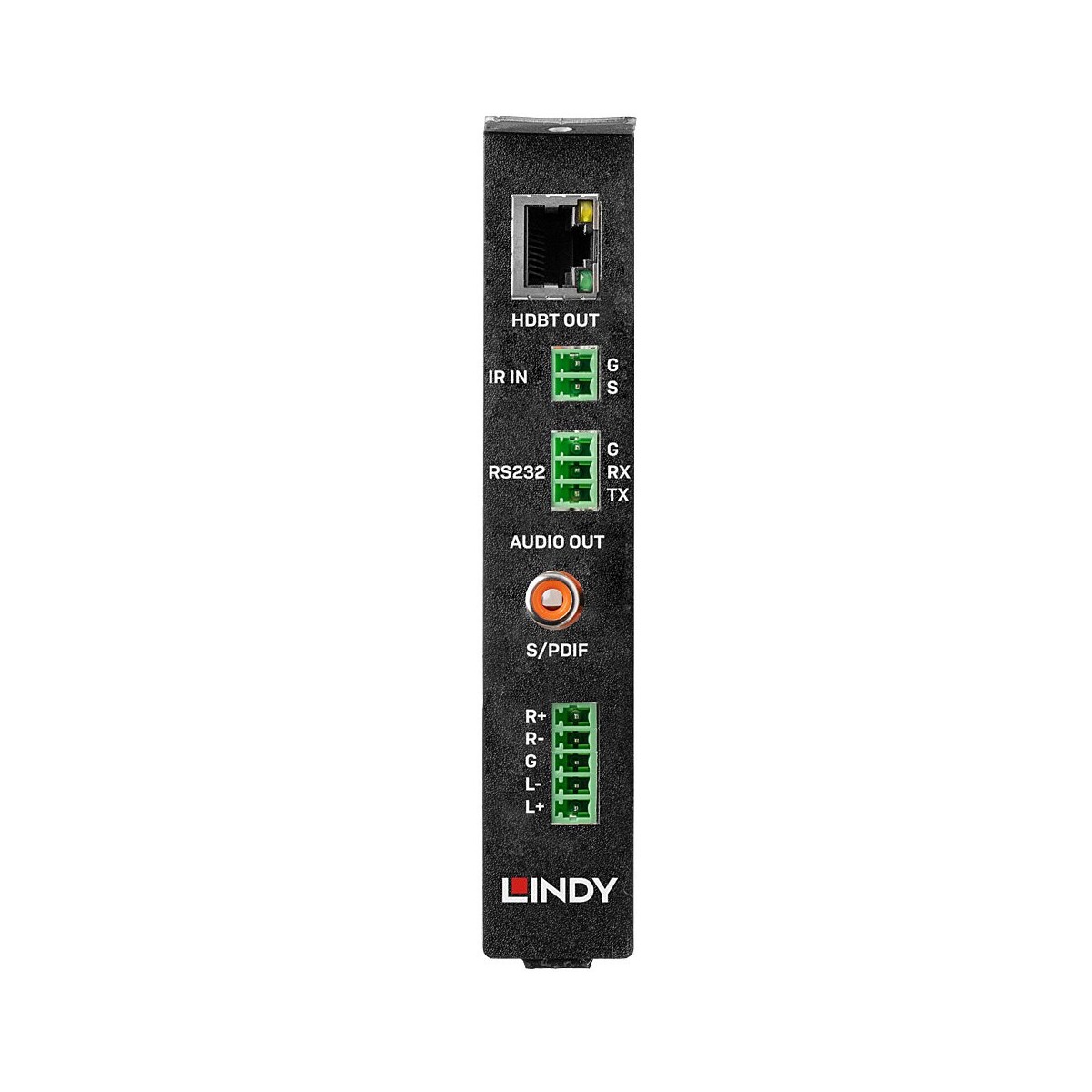 Lindy 38354 - HDBaseT 2.0 - Black - 18 Gbit/s - 3840 x 2160 pixels - 23.3 mm - 126.6 mm