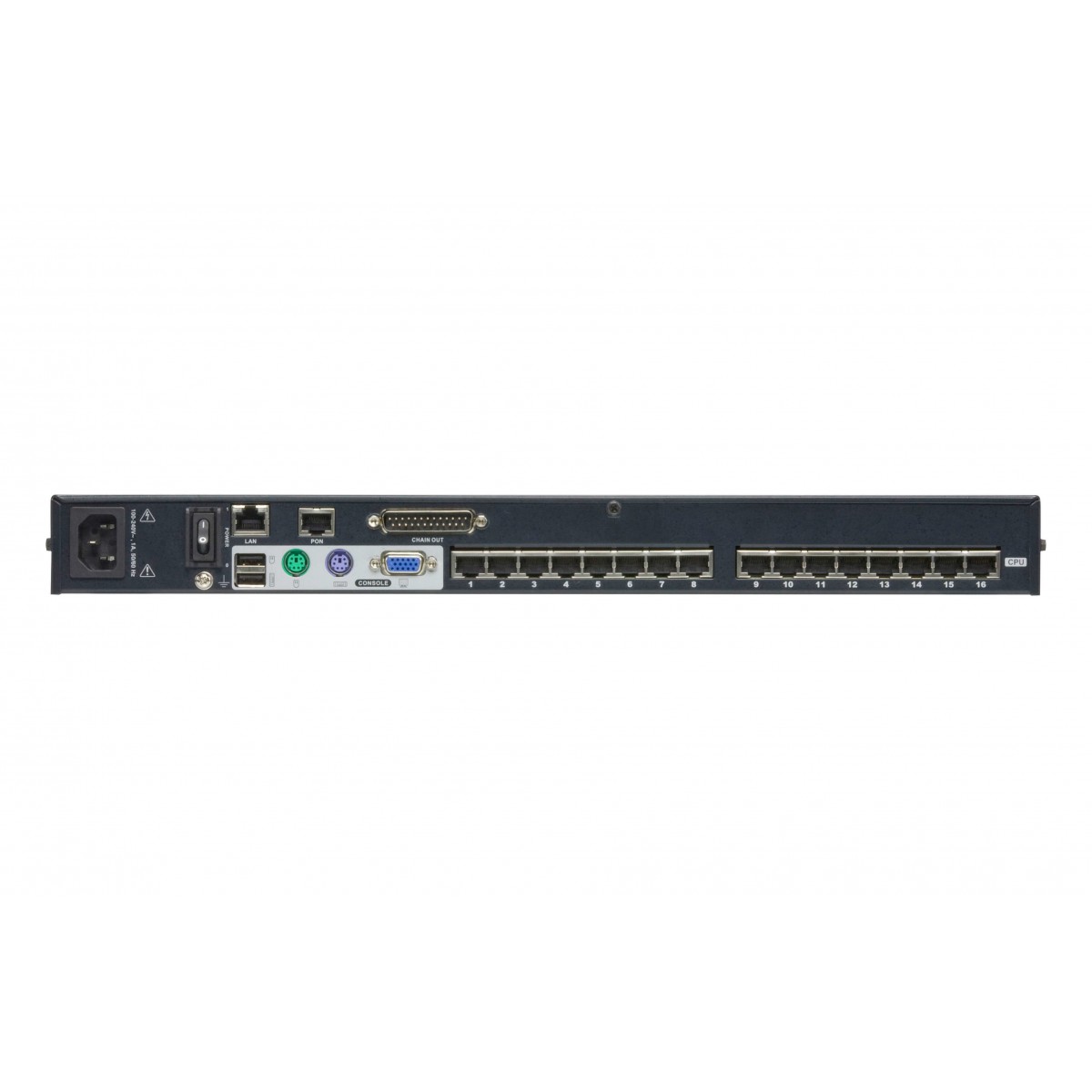 ATEN 16-Port CAT5e/6 KVM Over IP Switch - 1920 x 1200 pixels - Ethernet LAN - WUXGA - 8.9 W - Black