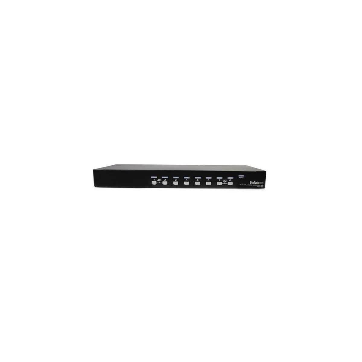 StarTech.com 8 Port Rackmount USB VGA KVM Switch w/ Audio (Audio Cables Included) - 1920 x 1440 pixels - Rack mounting - 48 W - 