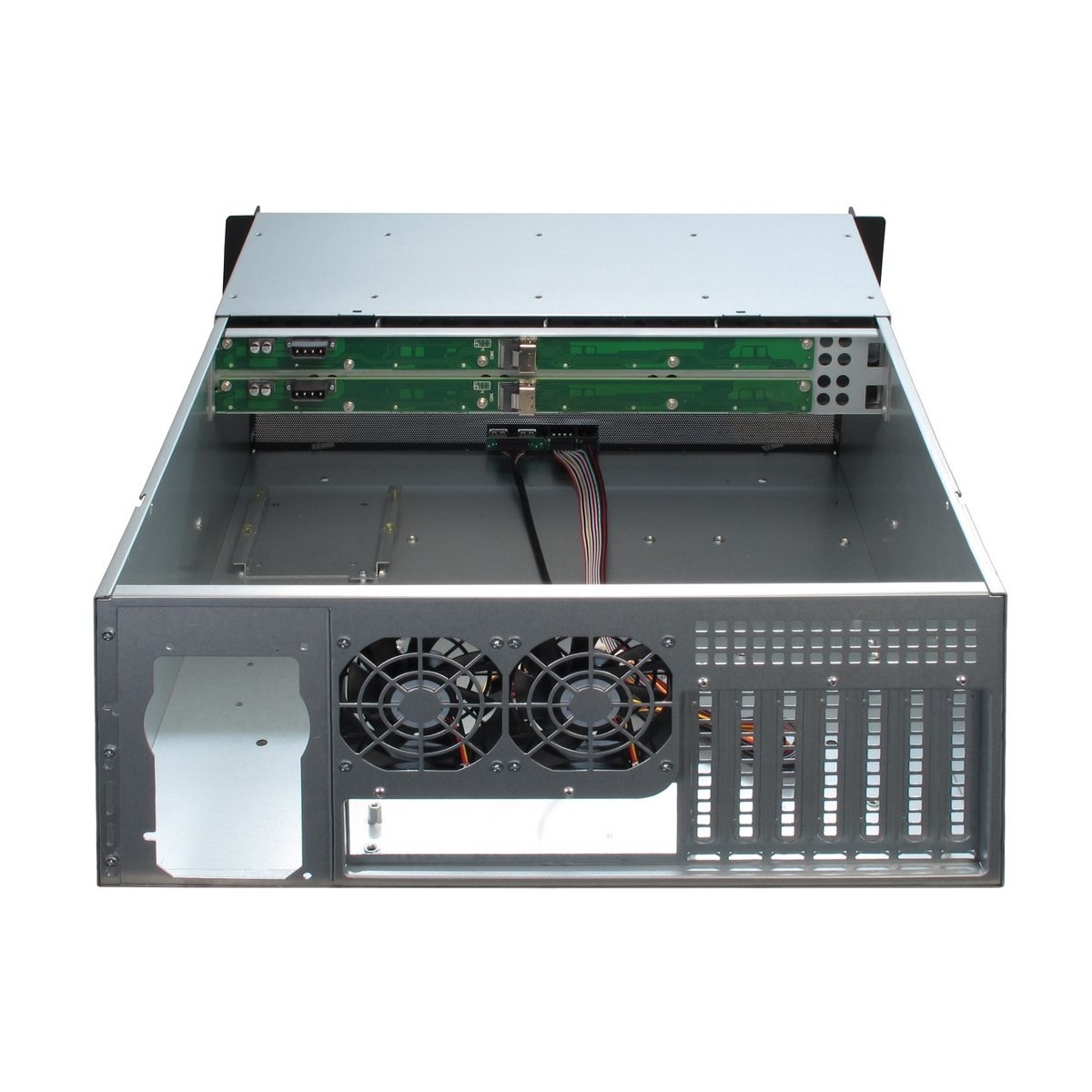 Inter-Tech 4U-4408 - Rack - Server - Black - Silver - ATX,EATX,EEB,Mini-ITX,uATX - Steel - 4U