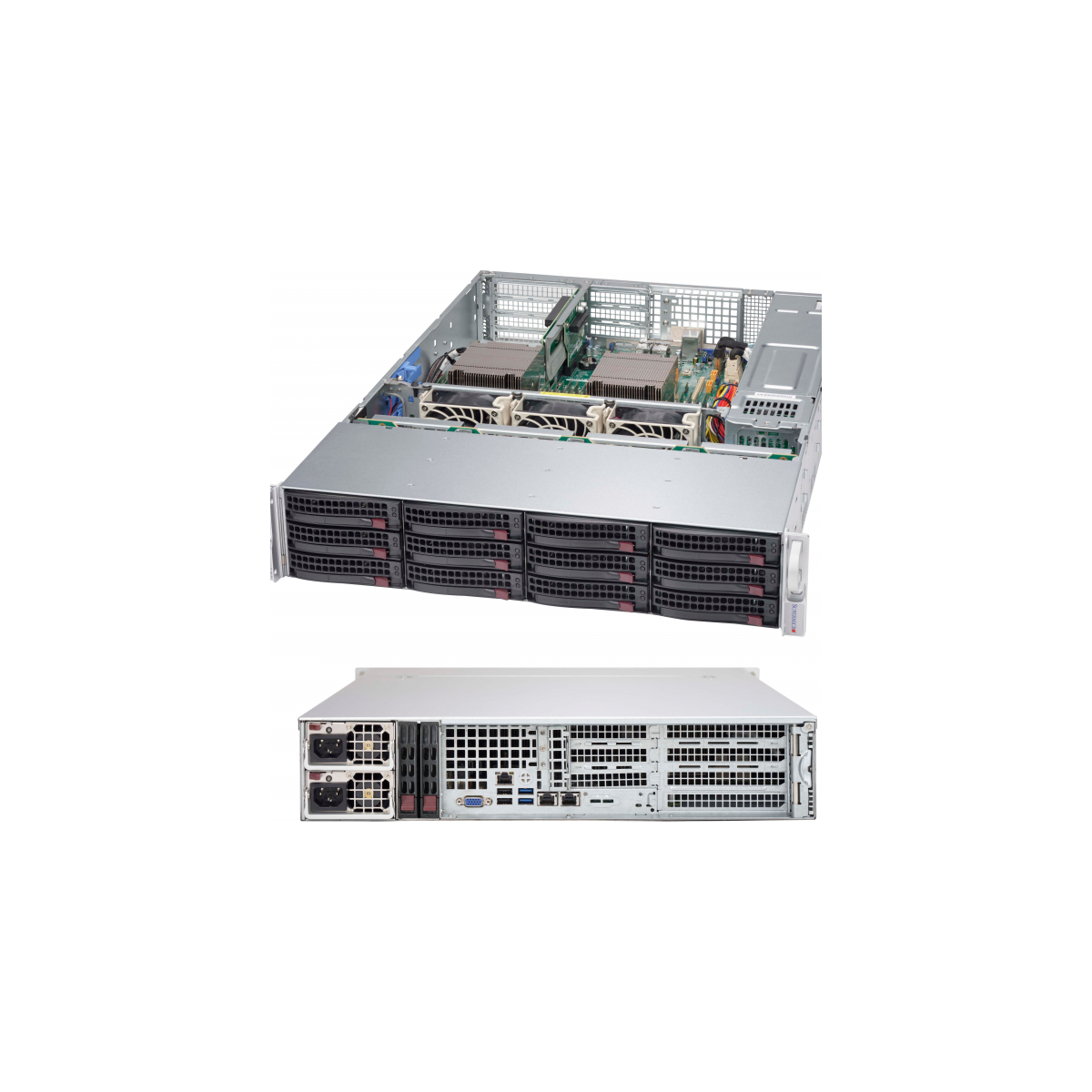Supermicro CSE-826BAC4-R920WB - Rack - Server - Black - 2U - Fan fail,HDD,LAN,Power,System - Platinum Certified BSMI CCC CE/EMC 