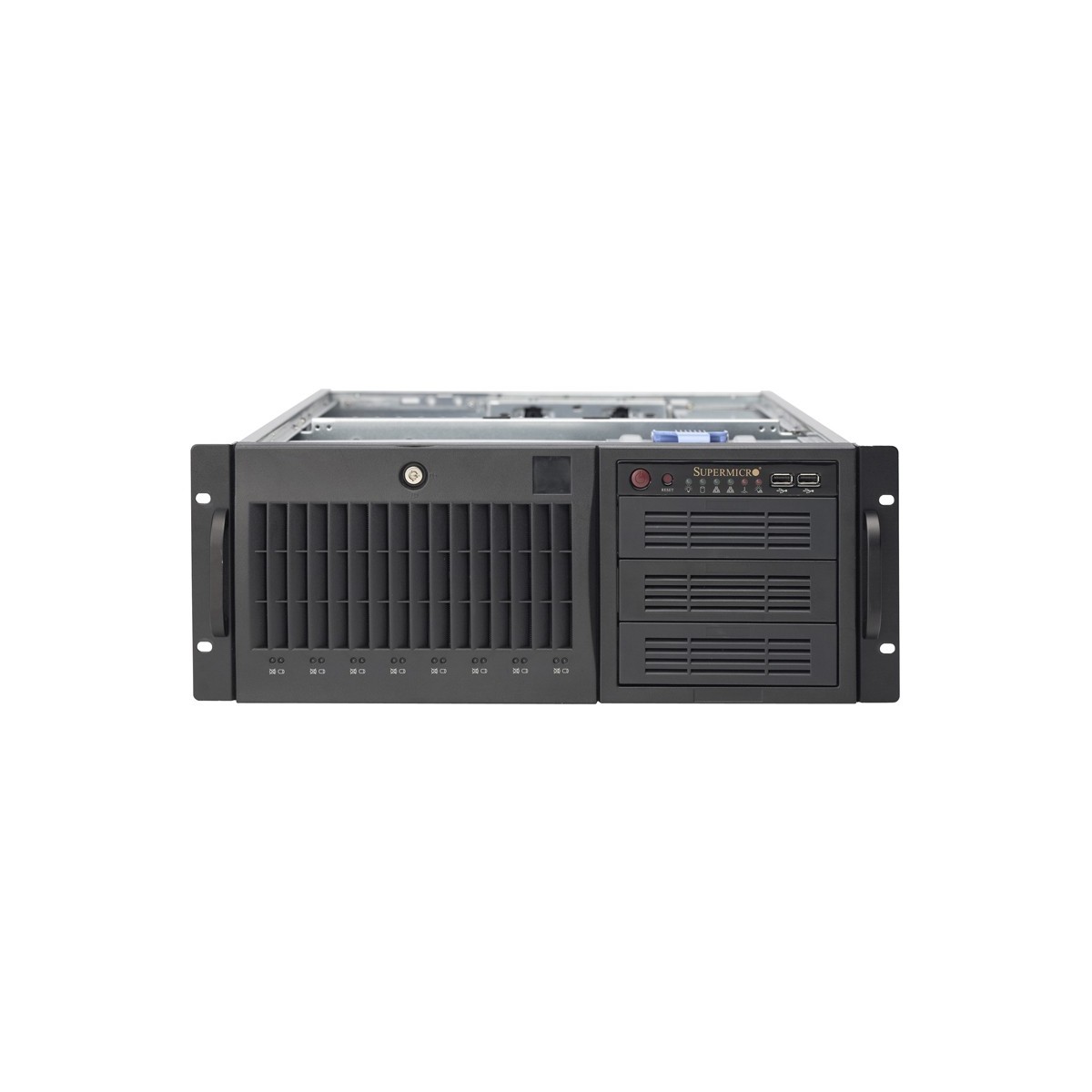 Supermicro 743AC-668B Full Tower Rack-Mountable Workstation / Server Case with 668W 80PLUS Platinum Power Supply - Full Tower - 