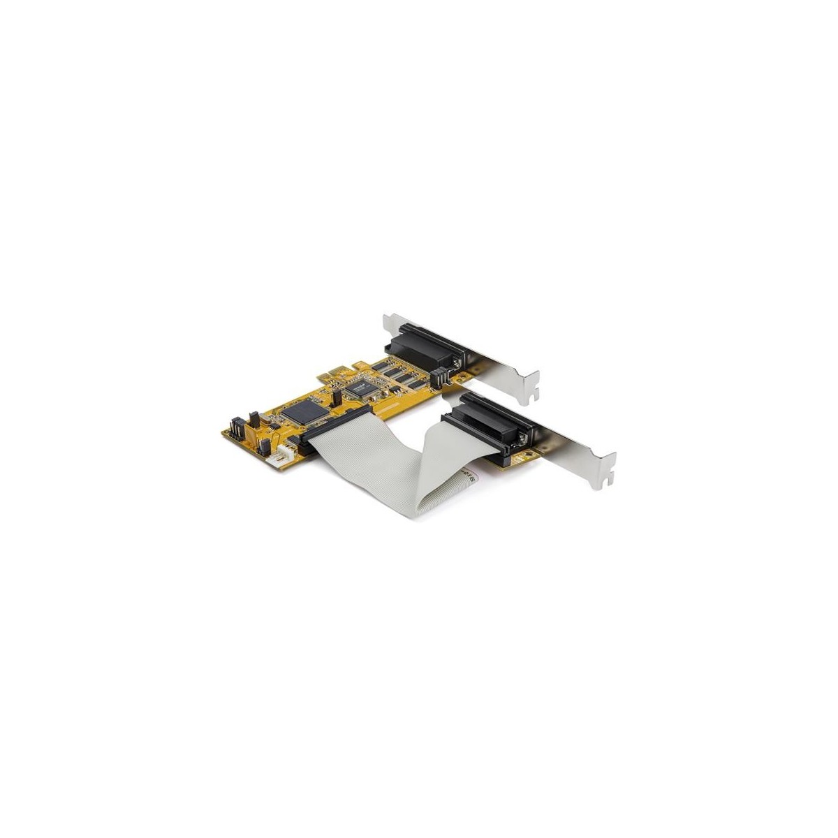 StarTech.com 8-Port PCI Express RS232 Serial Adapter Card - PCIe RS232 Serial Card - 16C1050 UART - Low Profile Serial DB9 Contr