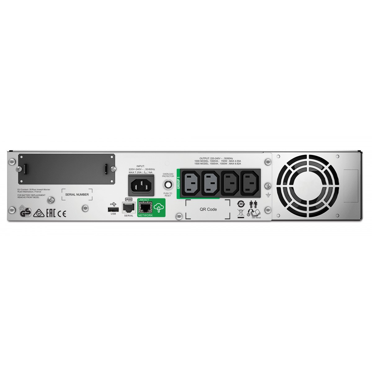APC SMT1000RMI2UC - Line-Interactive - 1 kVA - 700 W - Sine - 151 V - 302 V