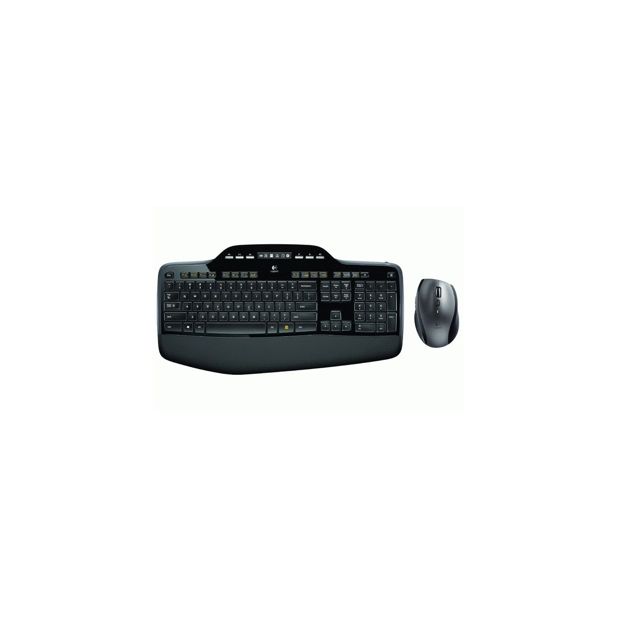 Logitech MK710 - Wireless - RF Wireless - QWERTY - Black - Mouse included