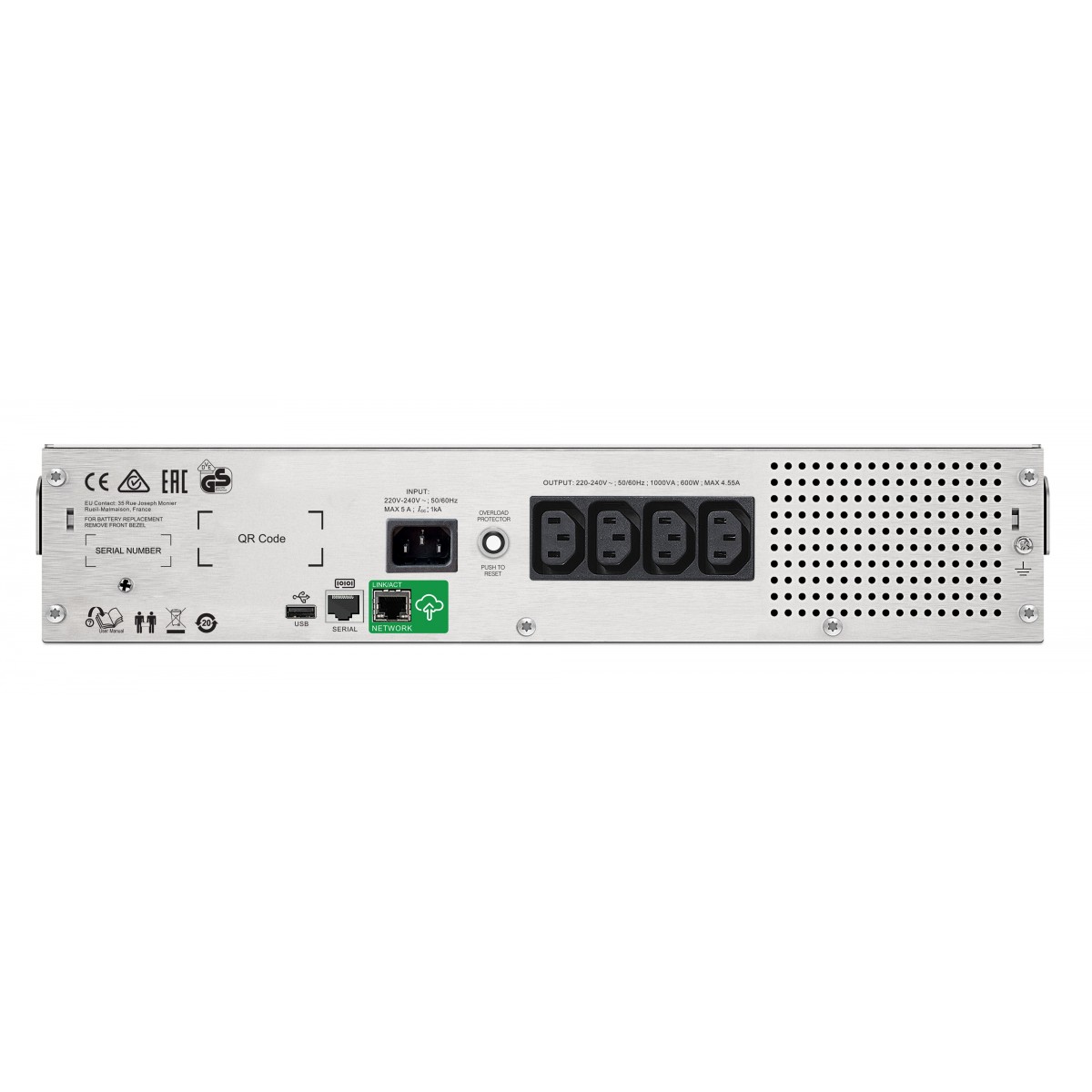 APC SMC1500I-2UC - Line-Interactive - 1.5 kVA - 900 W - Sine - 170 V - 300 V