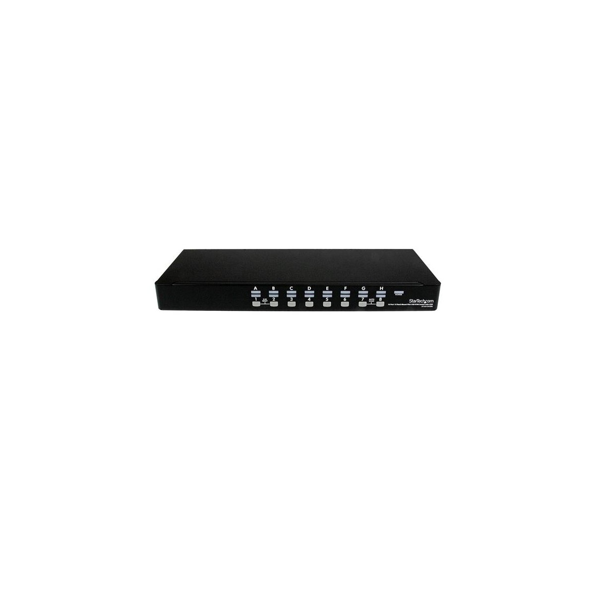 StarTech.com 16 Port 1U Rackmount USB KVM Switch with OSD - 1920 x 1440 pixels - Rack mounting - 1U - Black