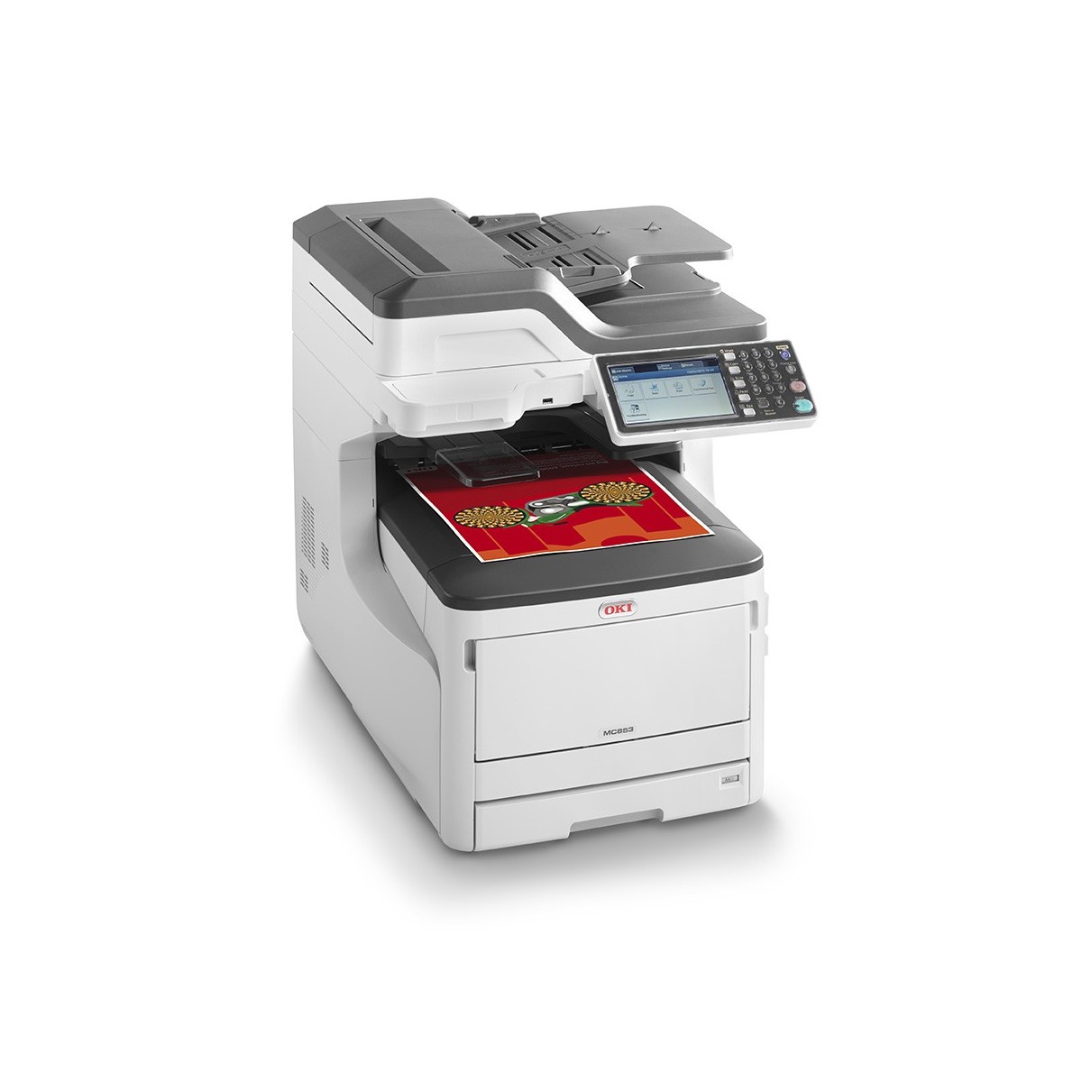 OKI MC853dn - LED - Colour printing - 1200 x 600 DPI - Colour copying - A3 - Black - White