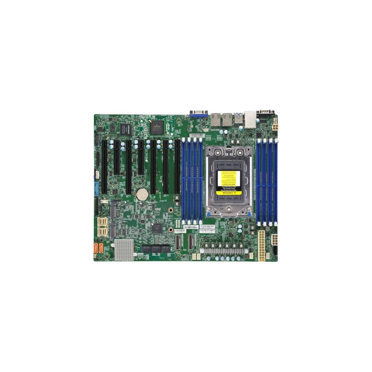 Supermicro mainboard server MBD-H12SSL-CT-O, ATX, 2TB Registered ECC DDR4 3200MHz SDRAM in 8 DIMMs, 8 SATA3, Broadcom 3008 SAS3 