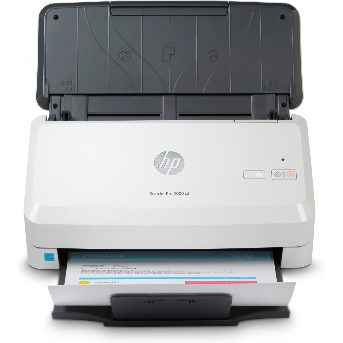 HP Scanjet Pro 2000 s2 - 216 x 3100 mm - 600 x 600 DPI - 3500 pages - Sheet-fed scanner - Black - White - CMOS CIS